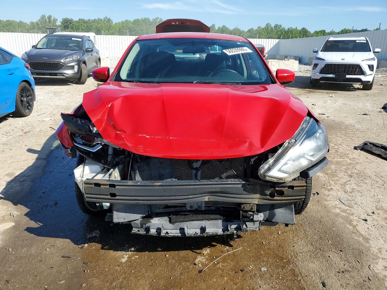 2018 Nissan Sentra Sv Red vin: 3N1AB7AP3JY262558