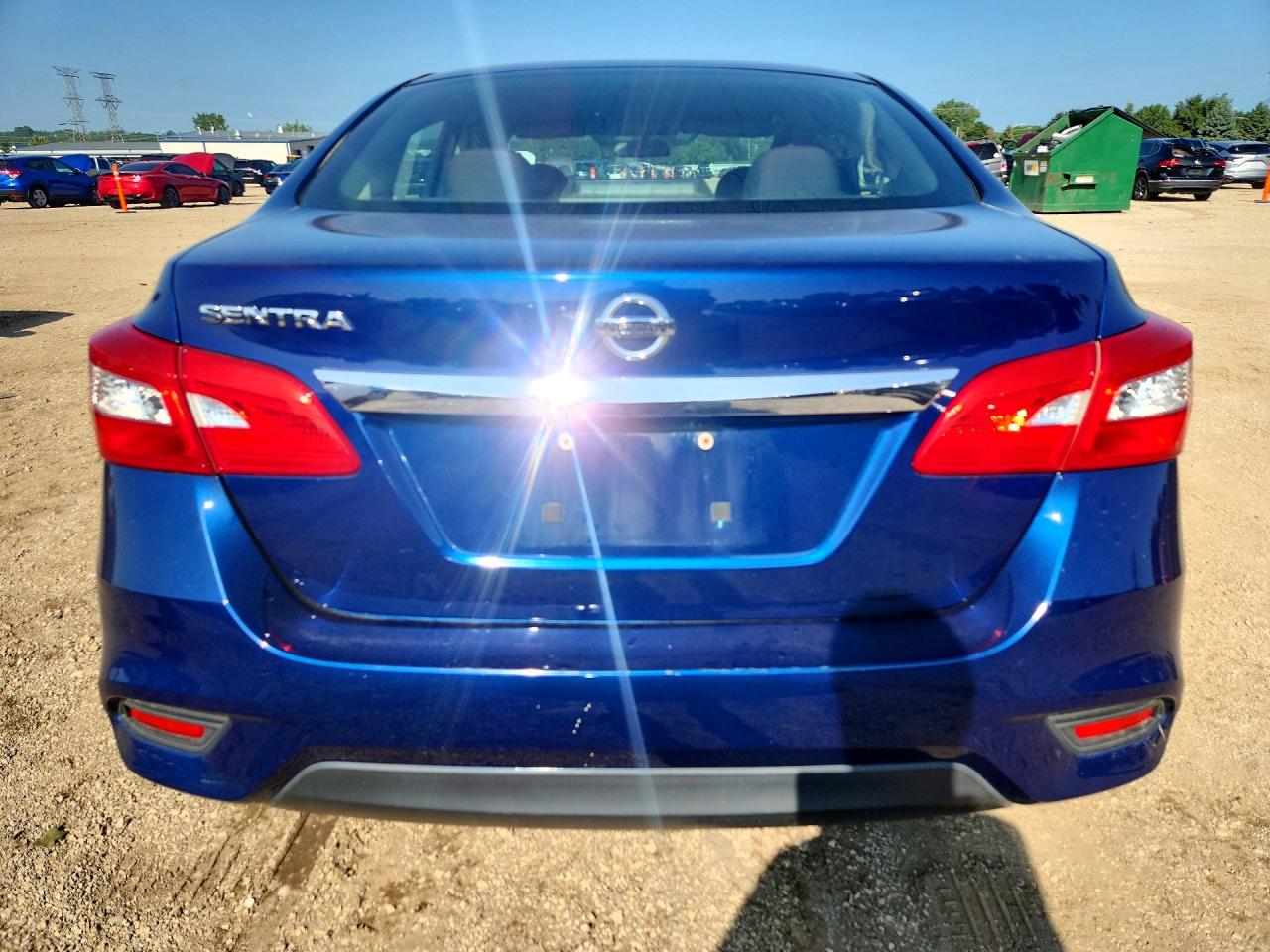2018 Nissan Sentra S Blue vin: 3N1AB7AP3JY326548