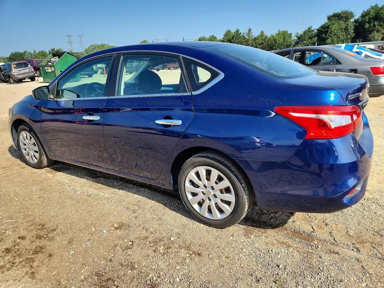 2018 Nissan Sentra S Blue vin: 3N1AB7AP3JY326548