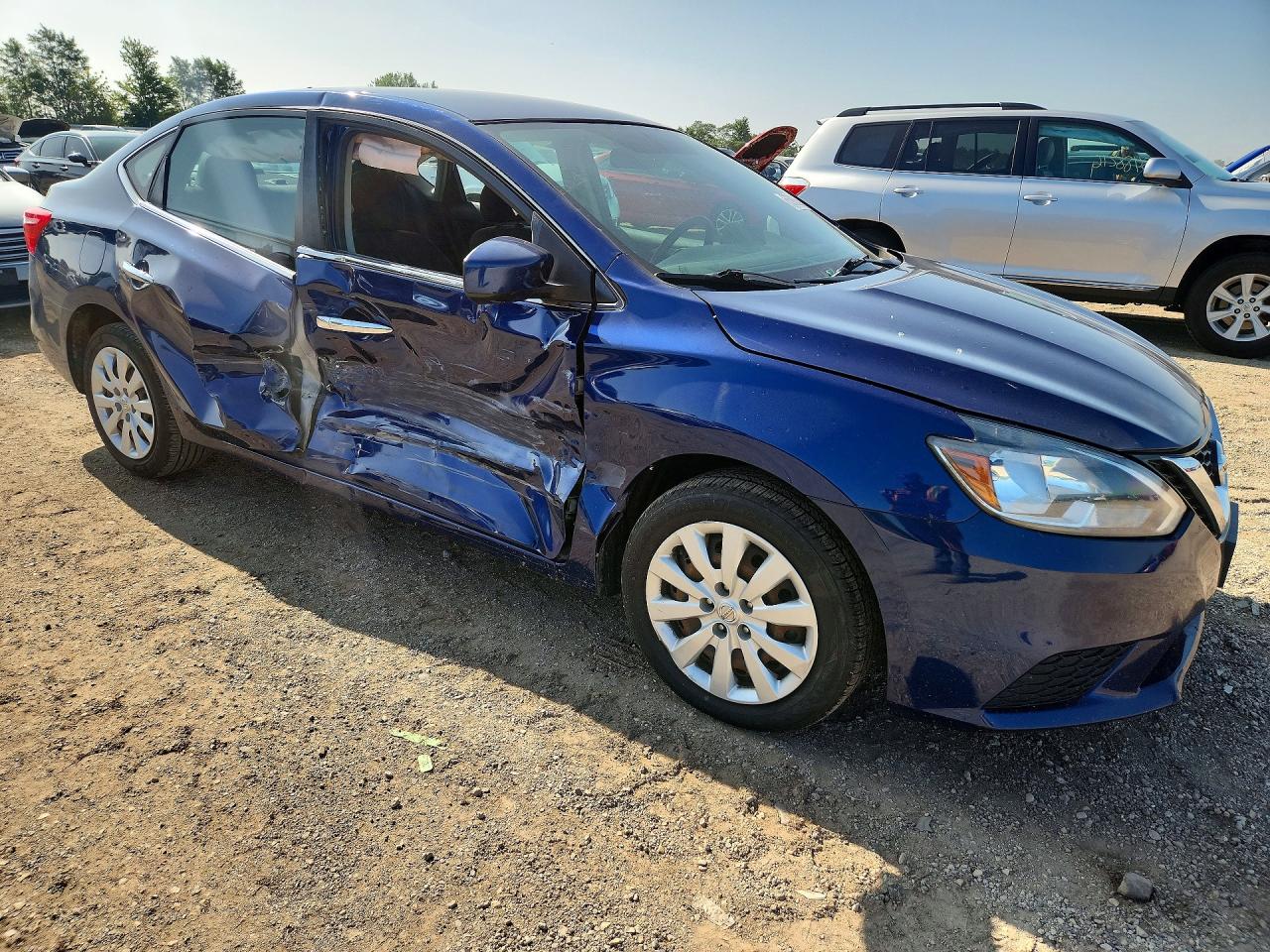 2018 Nissan Sentra S Blue vin: 3N1AB7AP3JY326548