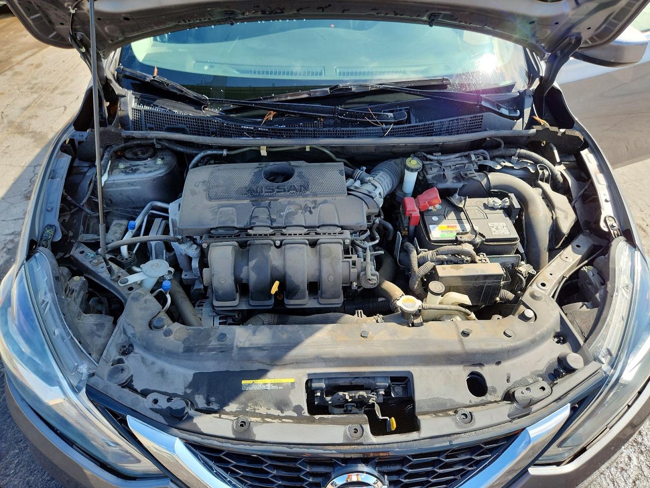 2019 Nissan Sentra Sv Gray vin: 3N1AB7AP3KY253151