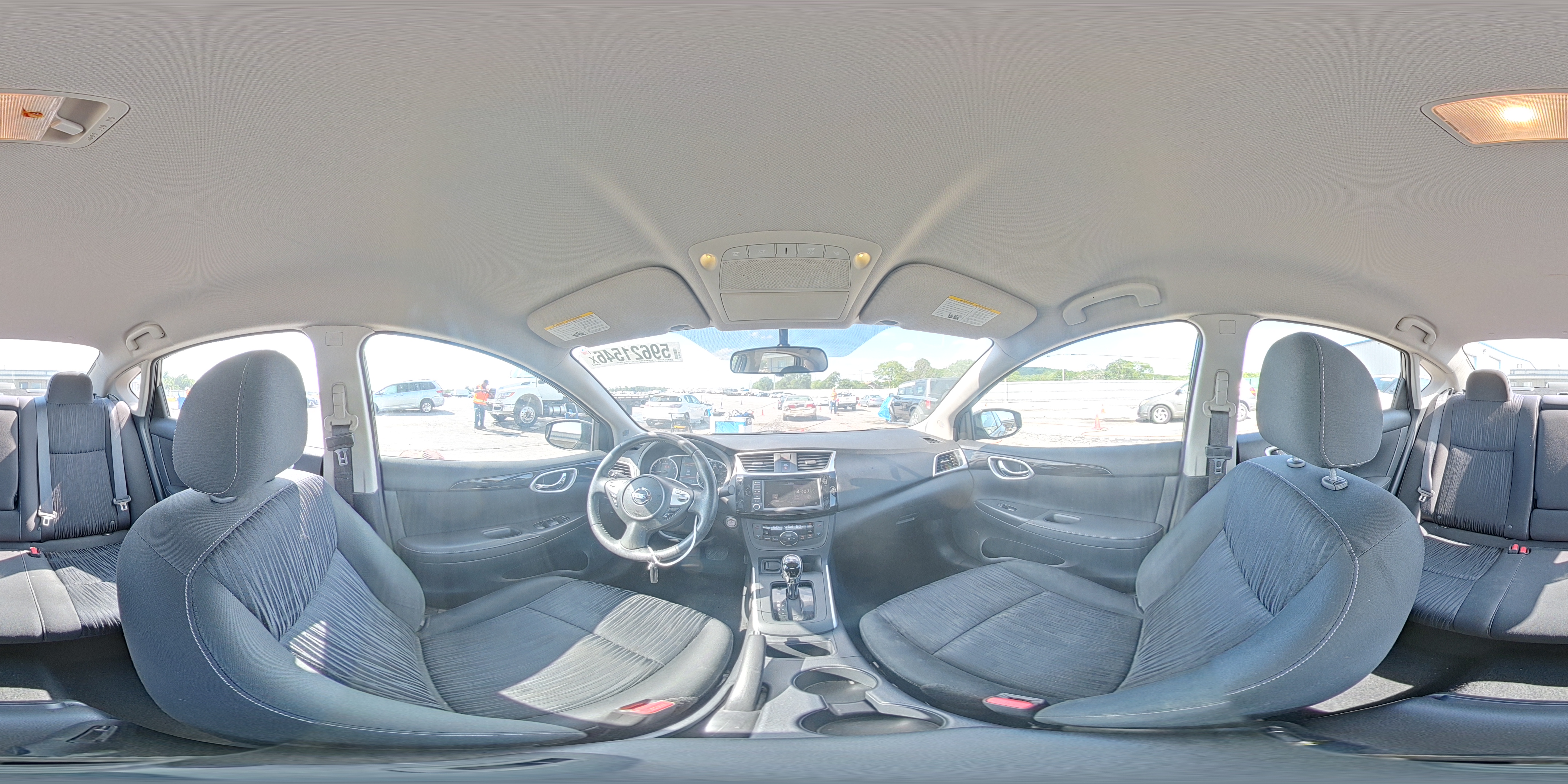 2019 Nissan Sentra Sv Gray vin: 3N1AB7AP3KY253151