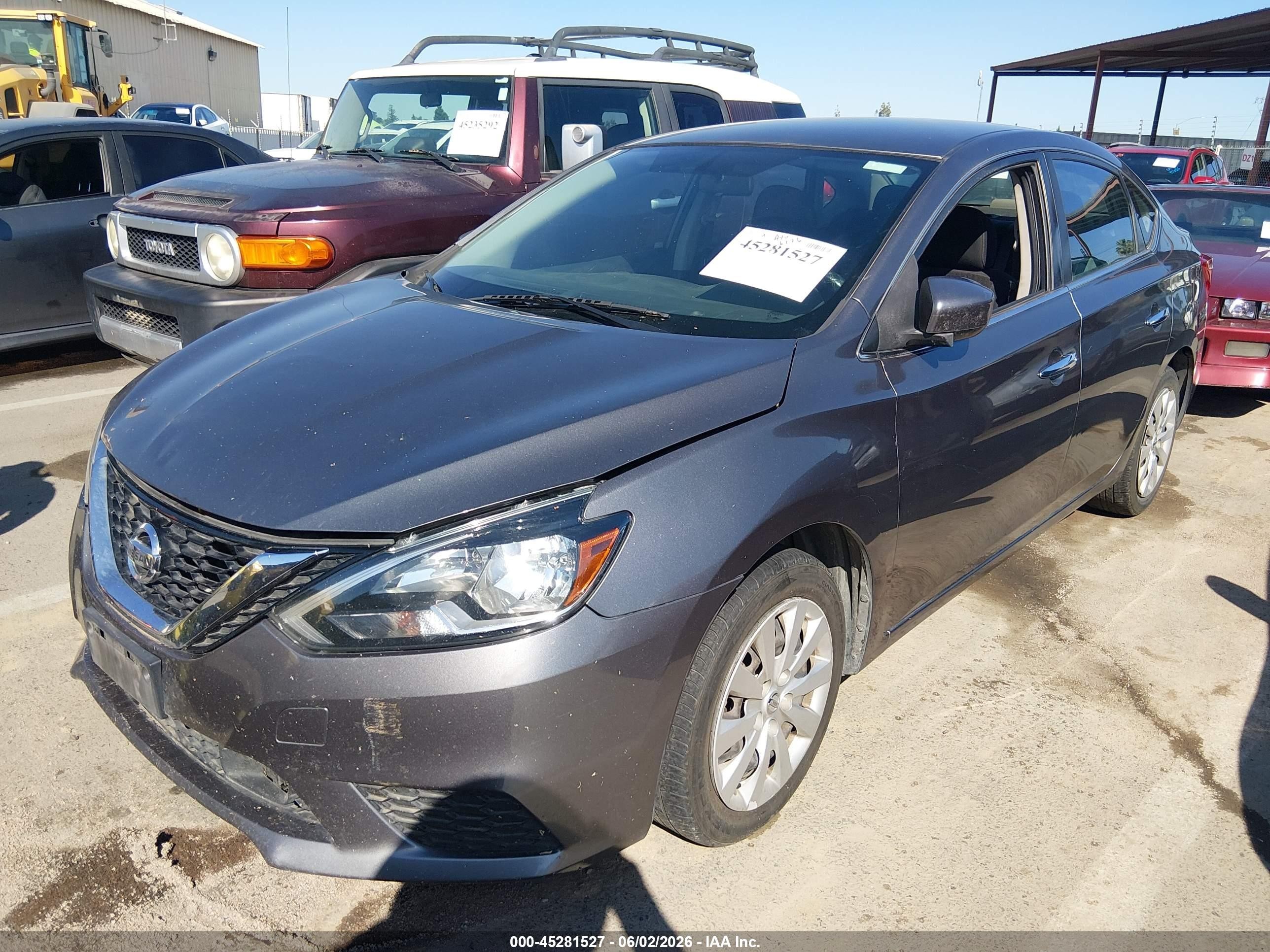 2019 Nissan Sentra S Gray vin: 3N1AB7AP3KY281189