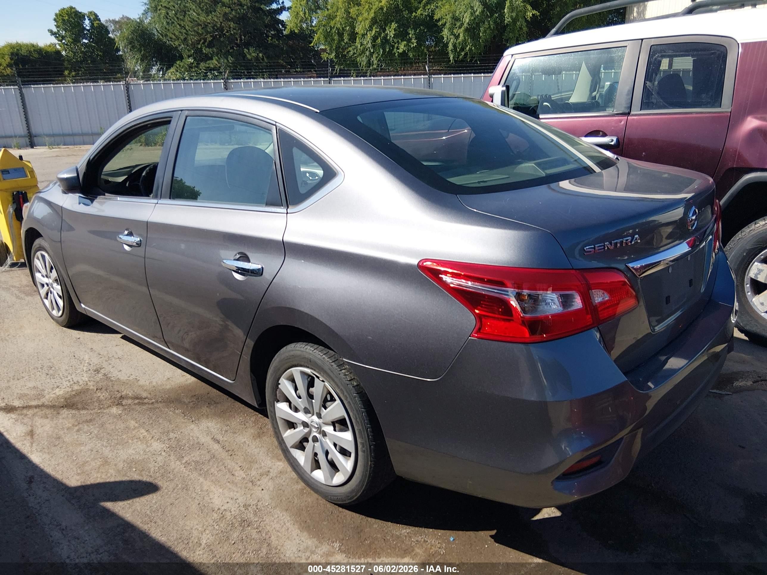 2019 Nissan Sentra S Gray vin: 3N1AB7AP3KY281189