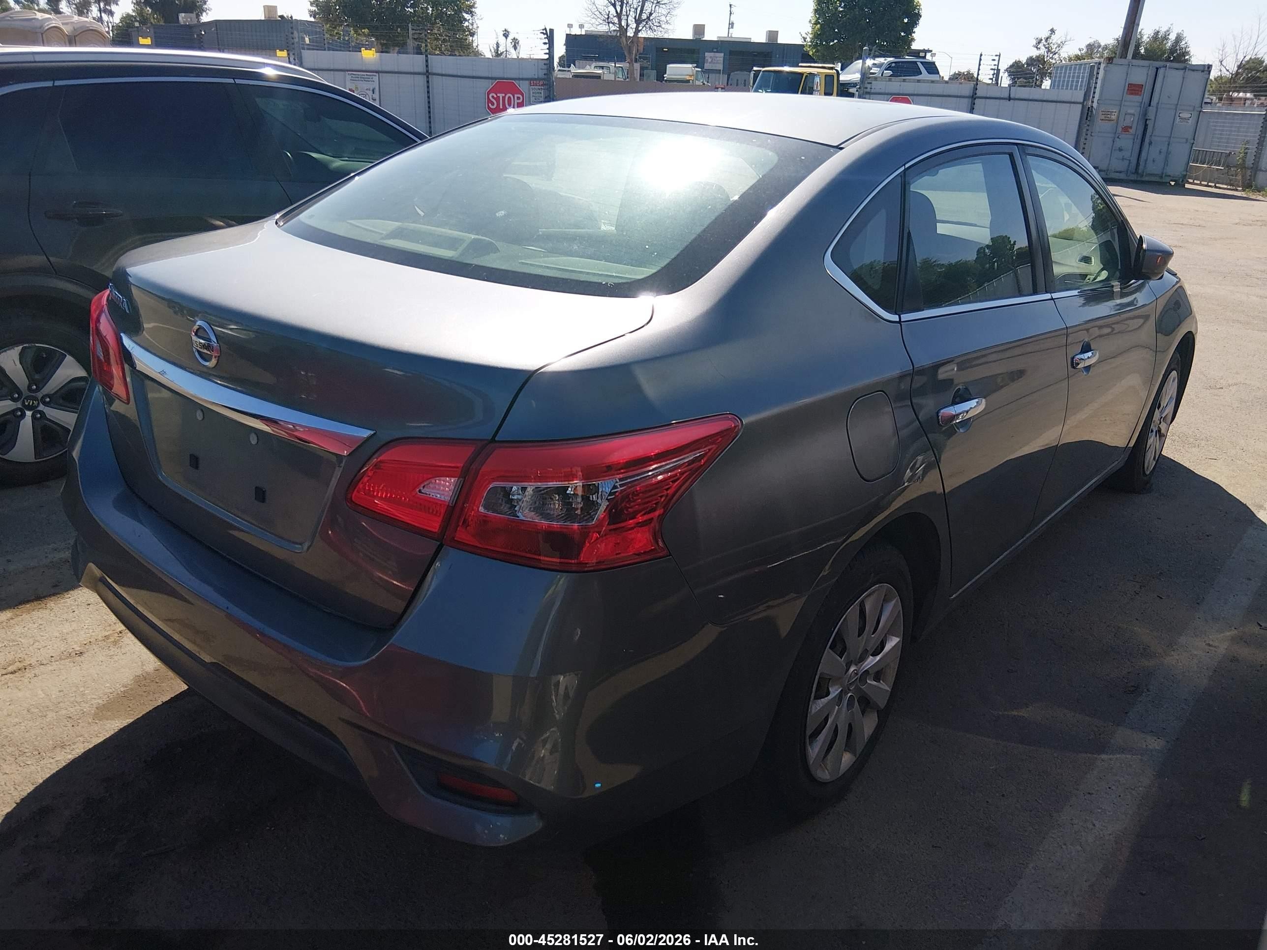 2019 Nissan Sentra S Gray vin: 3N1AB7AP3KY281189