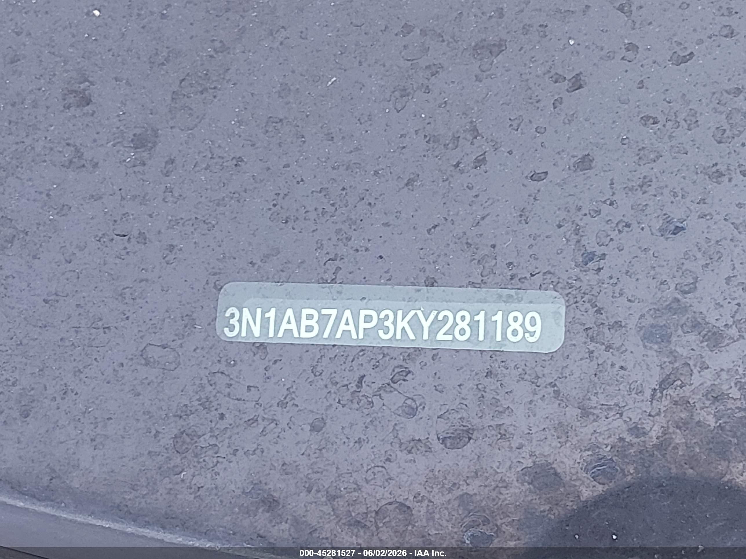 2019 Nissan Sentra S Gray vin: 3N1AB7AP3KY281189