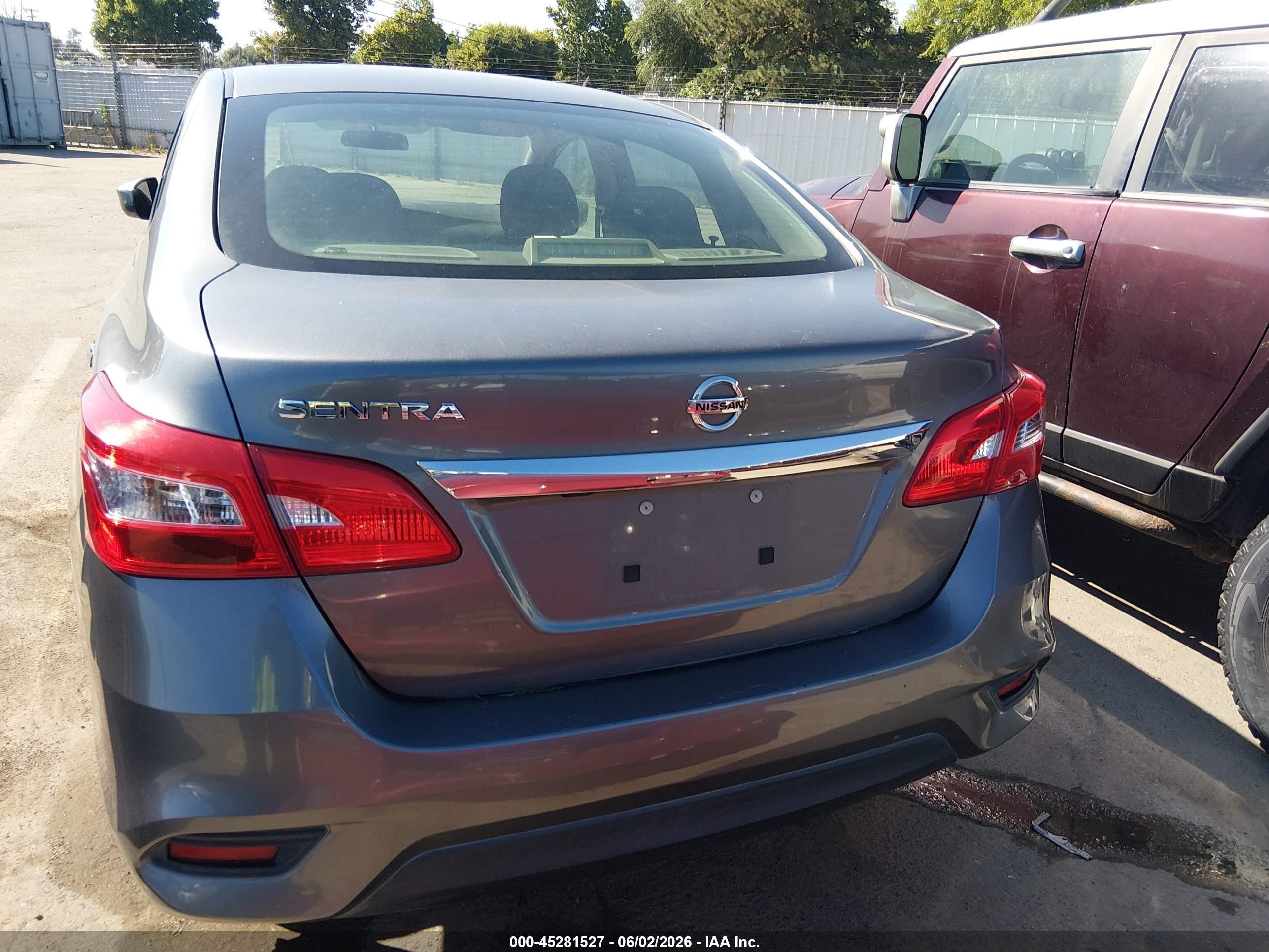 2019 Nissan Sentra S Gray vin: 3N1AB7AP3KY281189