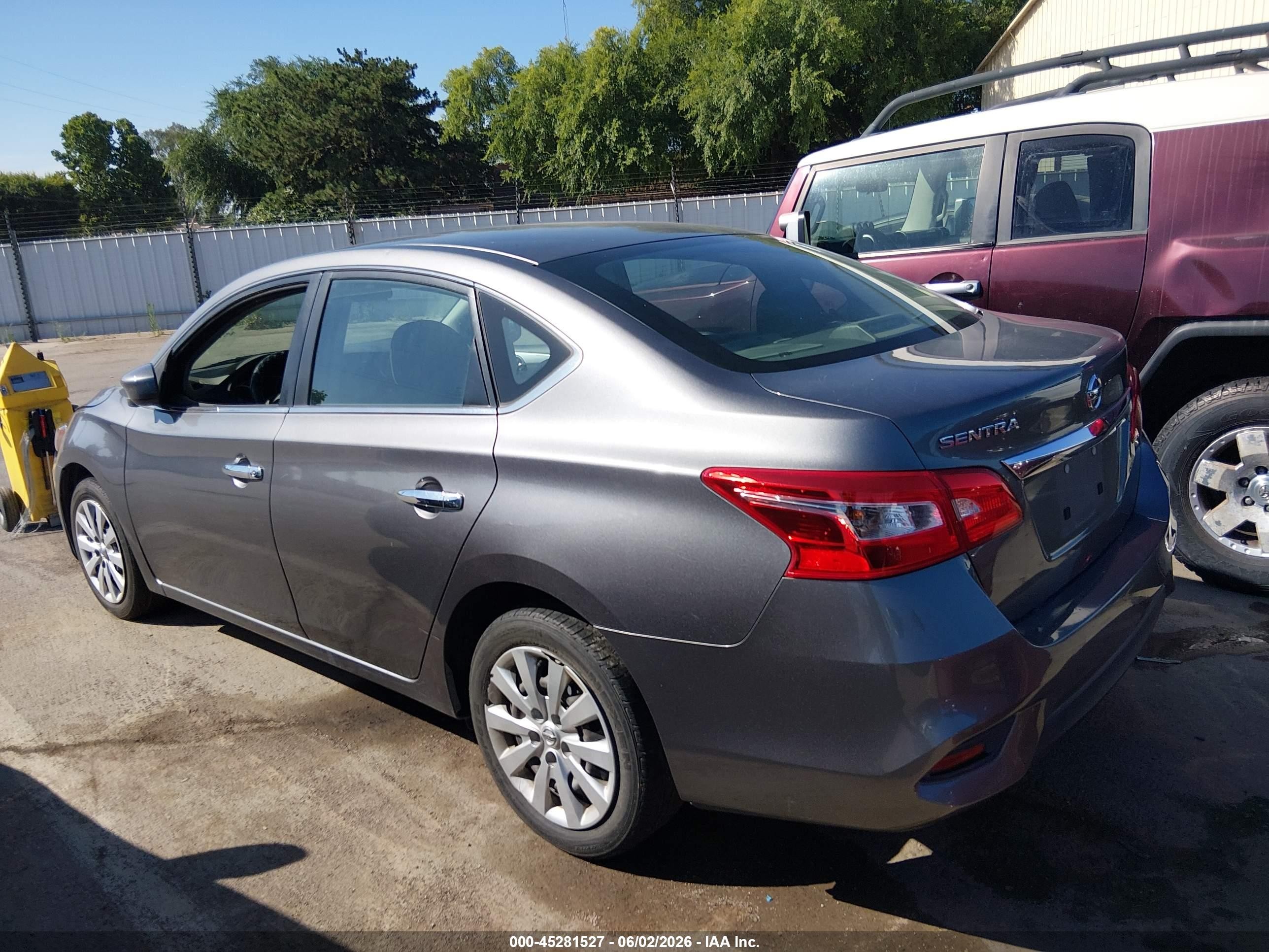2019 Nissan Sentra S Gray vin: 3N1AB7AP3KY281189