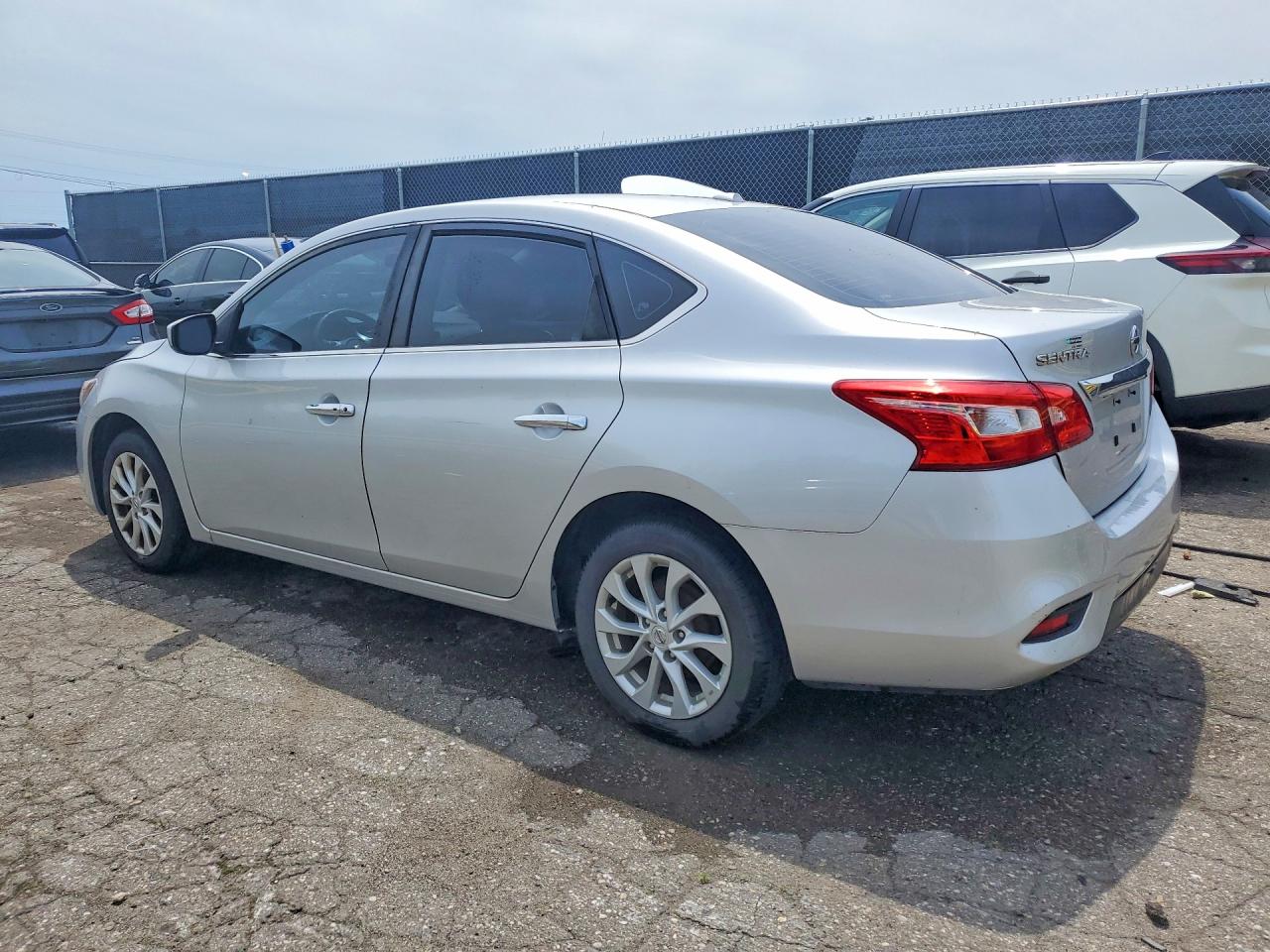 2019 Nissan Sentra Sv Silver vin: 3N1AB7AP3KY284268