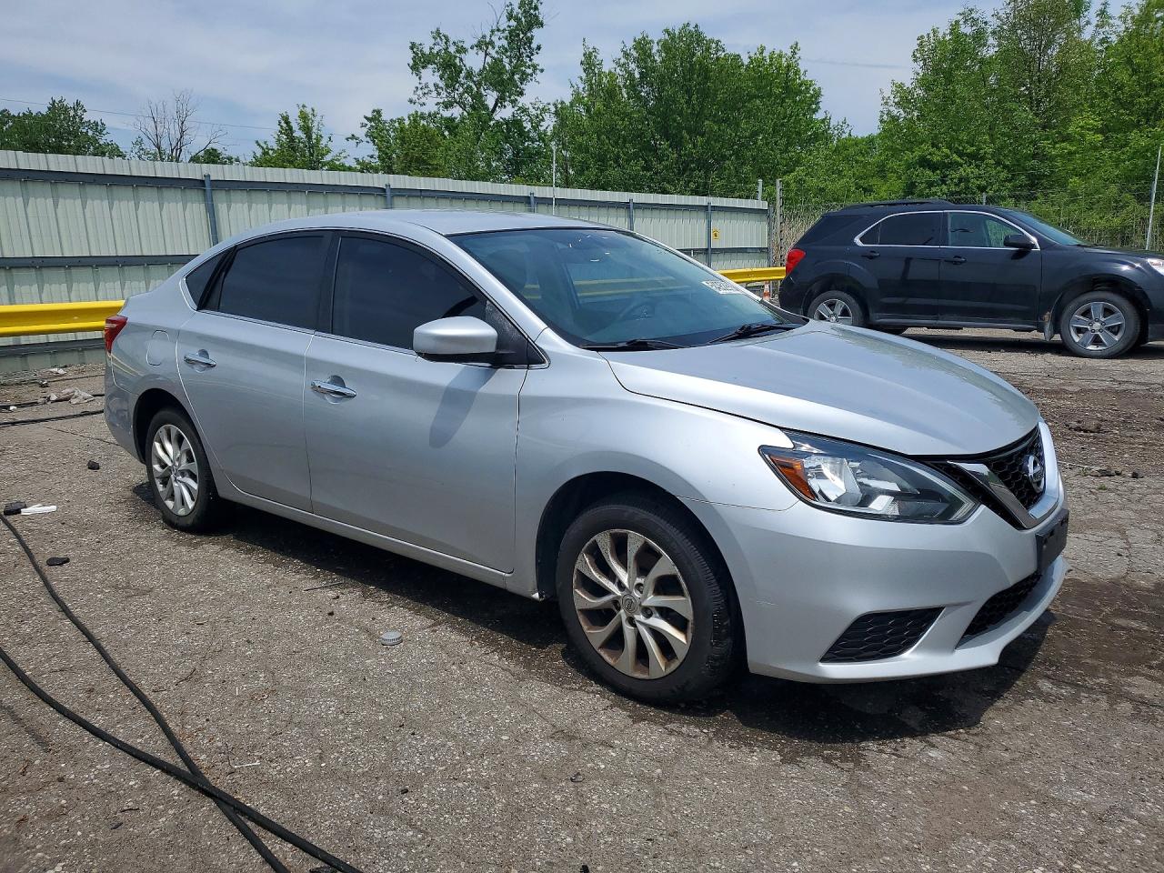 2019 Nissan Sentra Sv Silver vin: 3N1AB7AP3KY284268