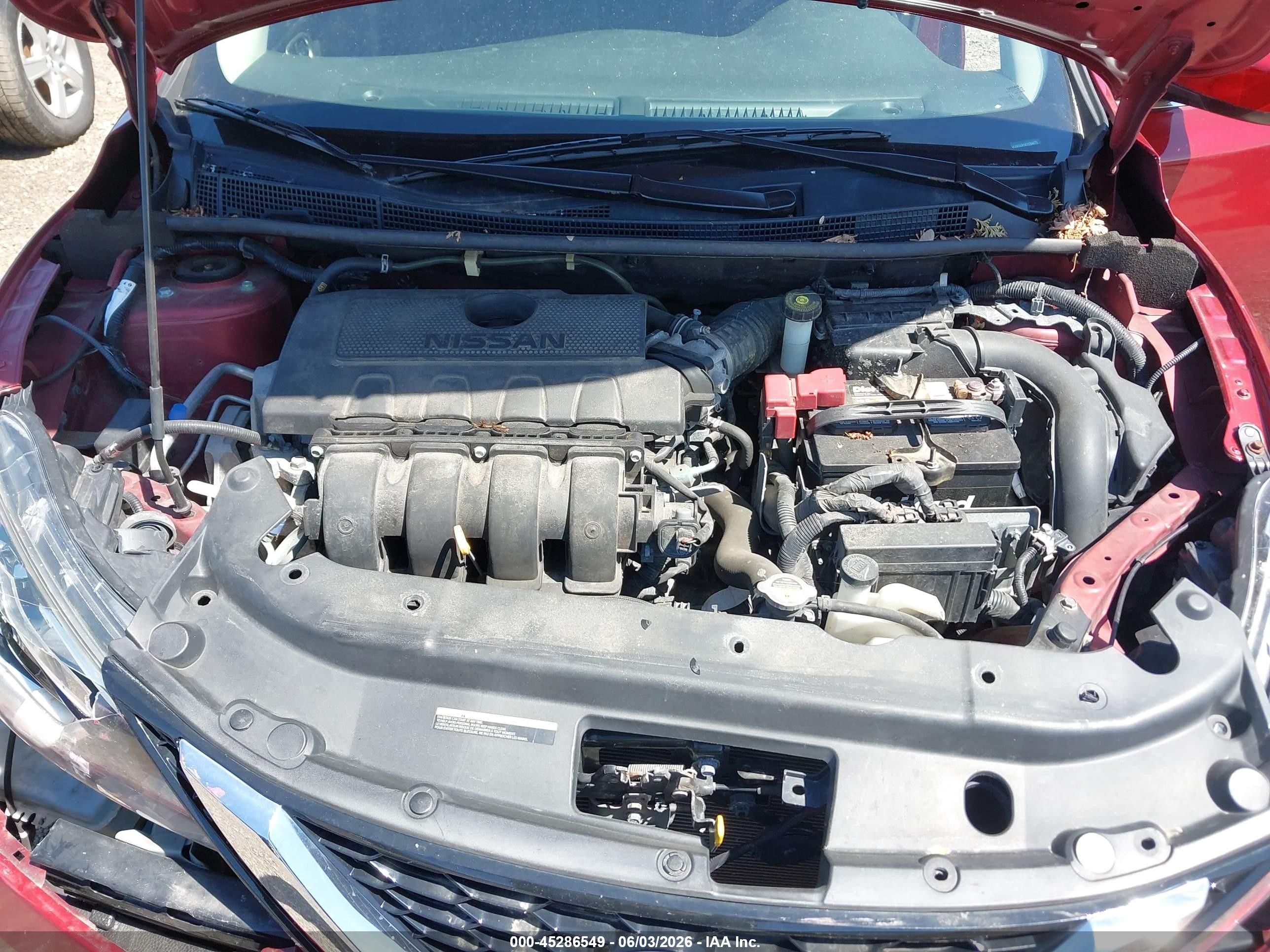 2019 Nissan Sentra Sv Красный vin: 3N1AB7AP3KY294475