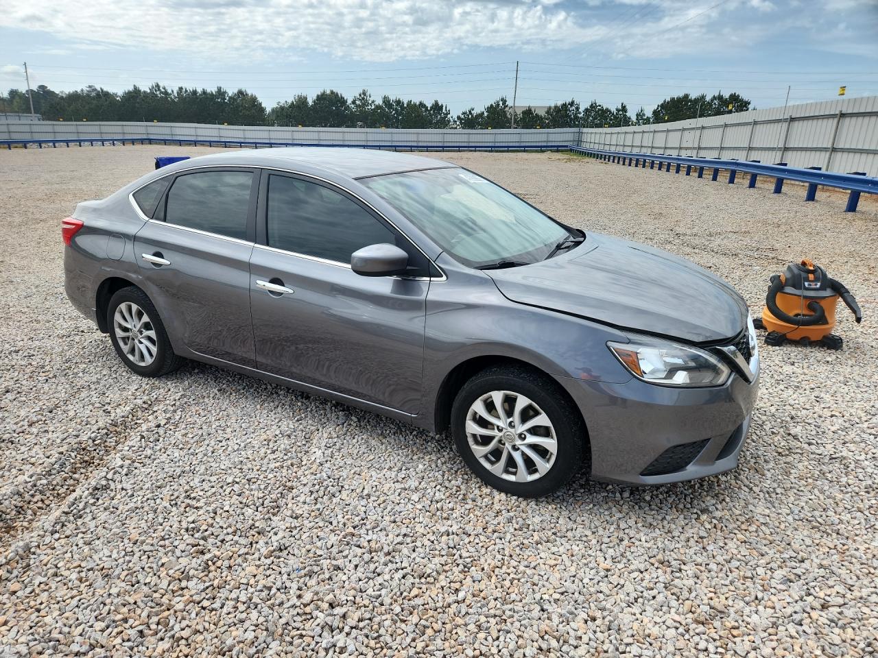 2019 Nissan Sentra Sv Серый vin: 3N1AB7AP3KY319598