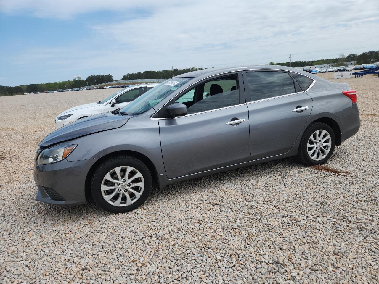 2019 Nissan Sentra Sv Серый vin: 3N1AB7AP3KY319598