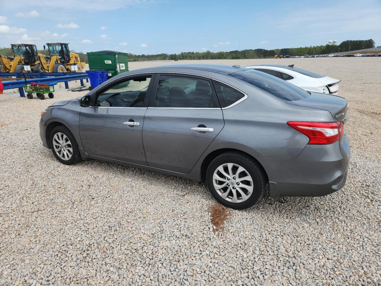 2019 Nissan Sentra Sv Серый vin: 3N1AB7AP3KY319598