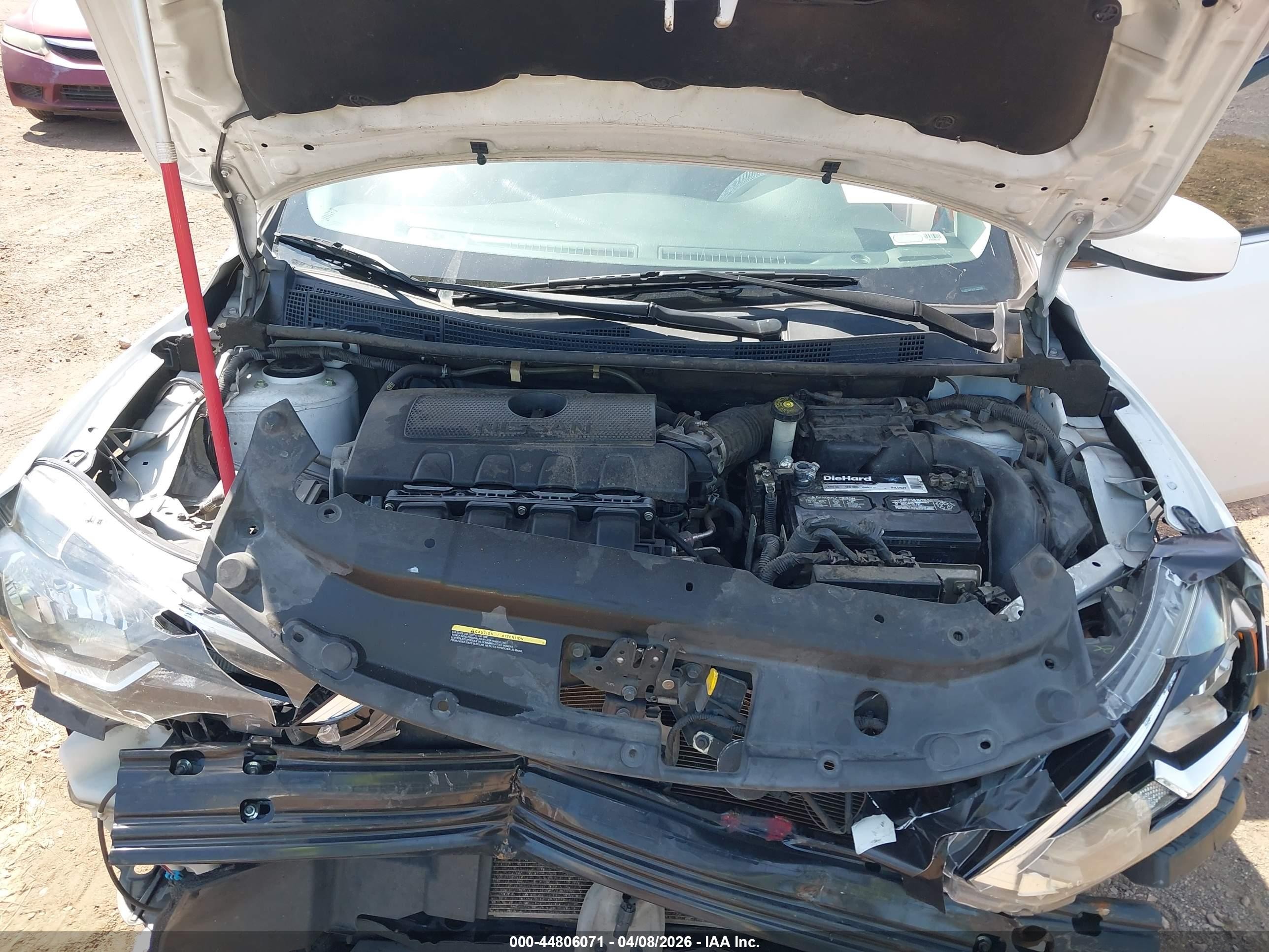 2019 Nissan Sentra Sv Белый vin: 3N1AB7AP3KY322520