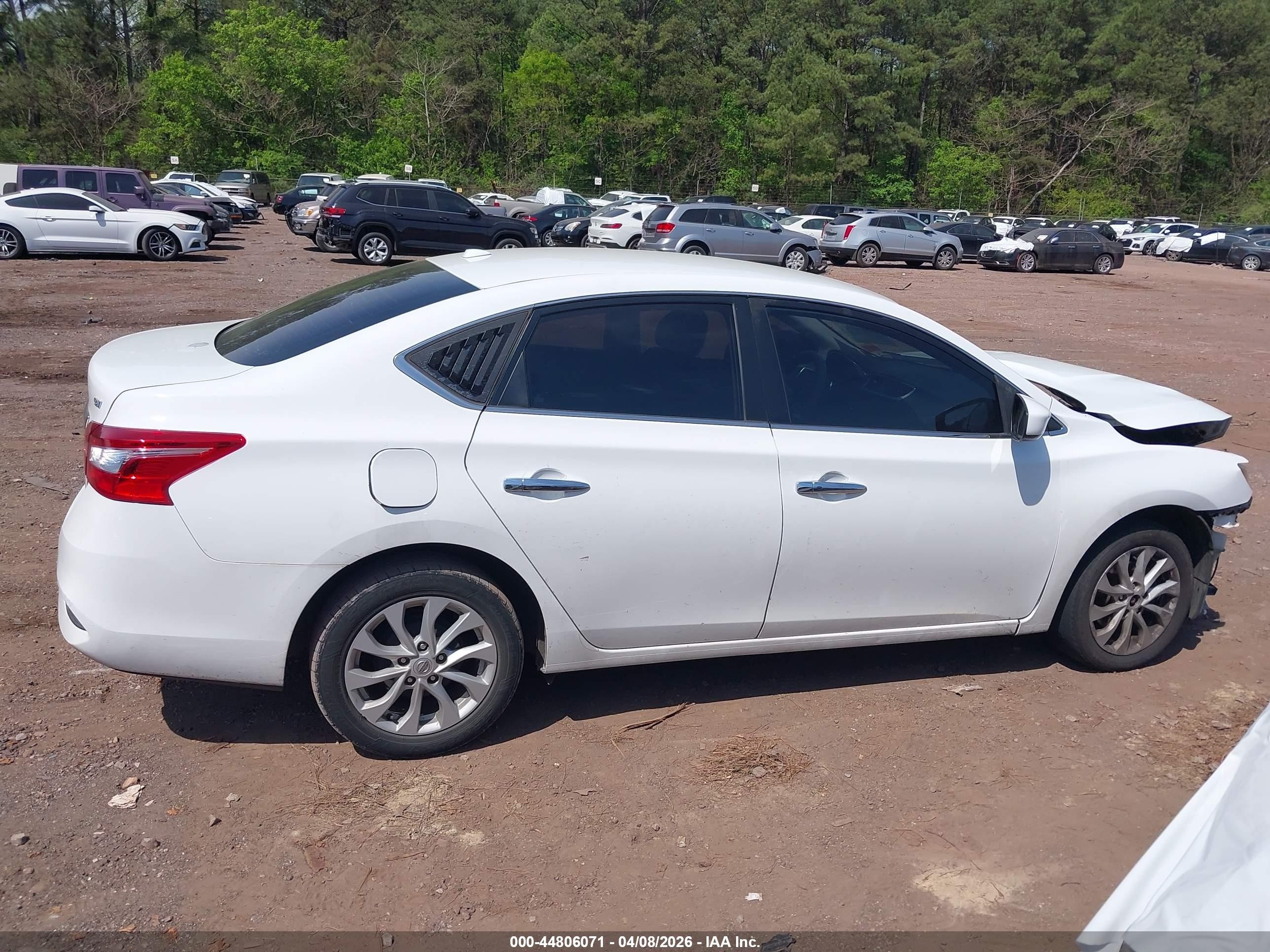 2019 Nissan Sentra Sv Белый vin: 3N1AB7AP3KY322520