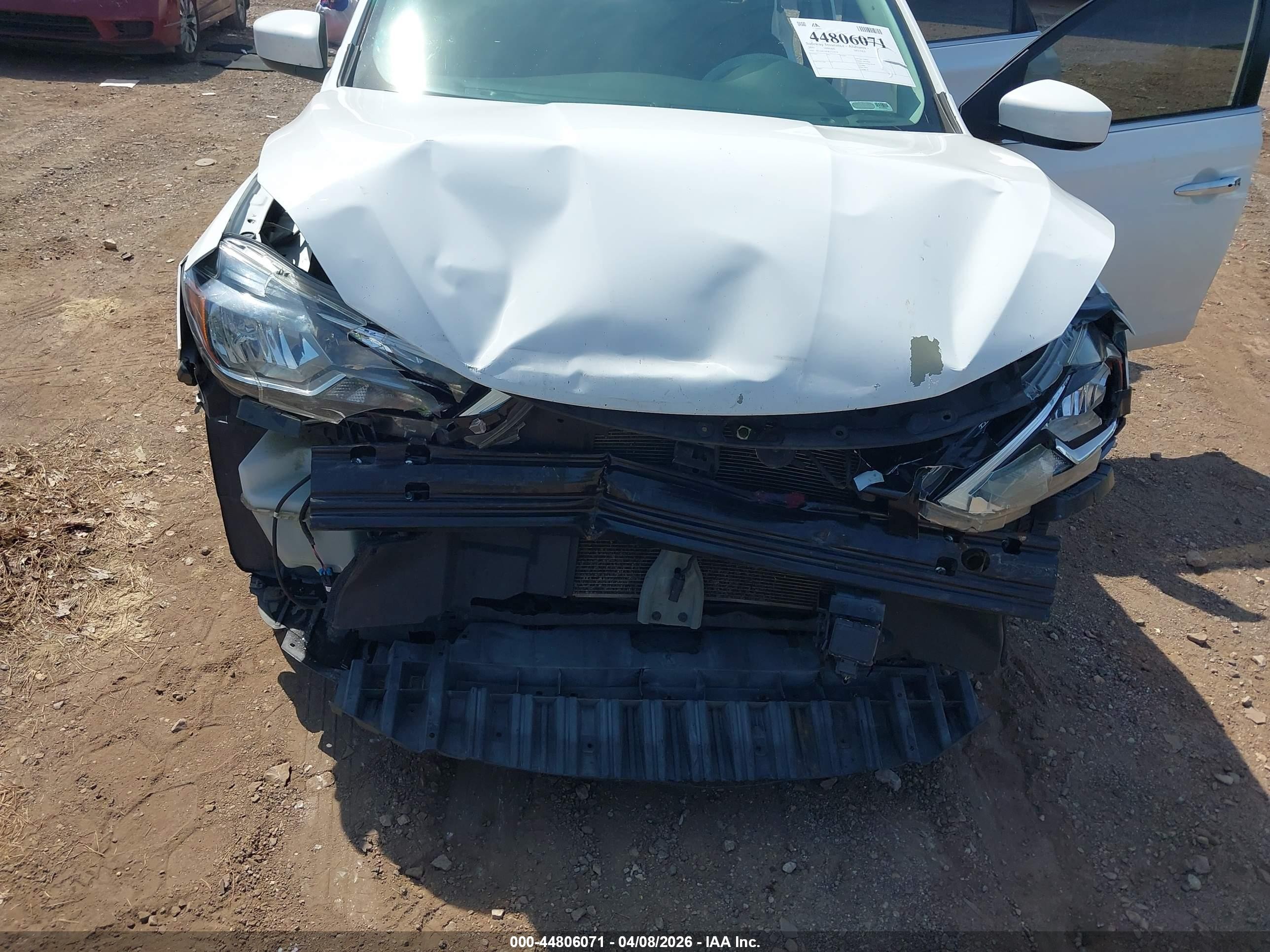 2019 Nissan Sentra Sv Белый vin: 3N1AB7AP3KY322520
