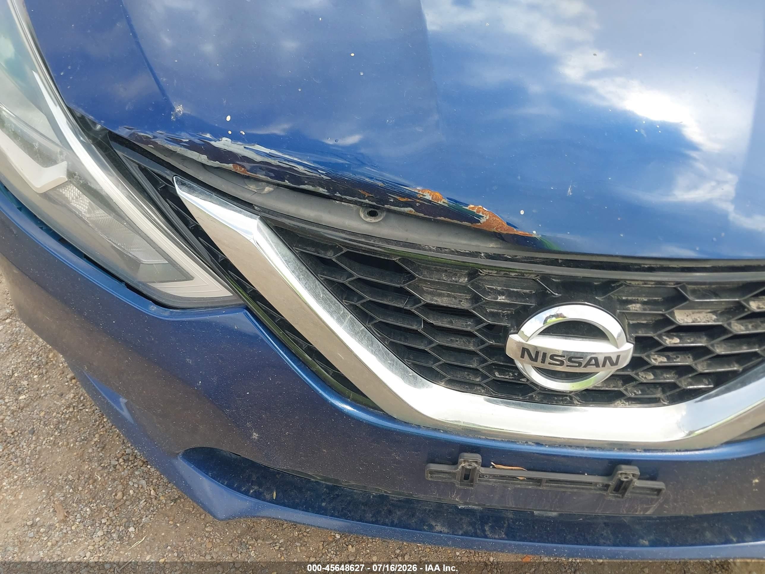 2019 Nissan Sentra Sv Синий vin: 3N1AB7AP3KY345487