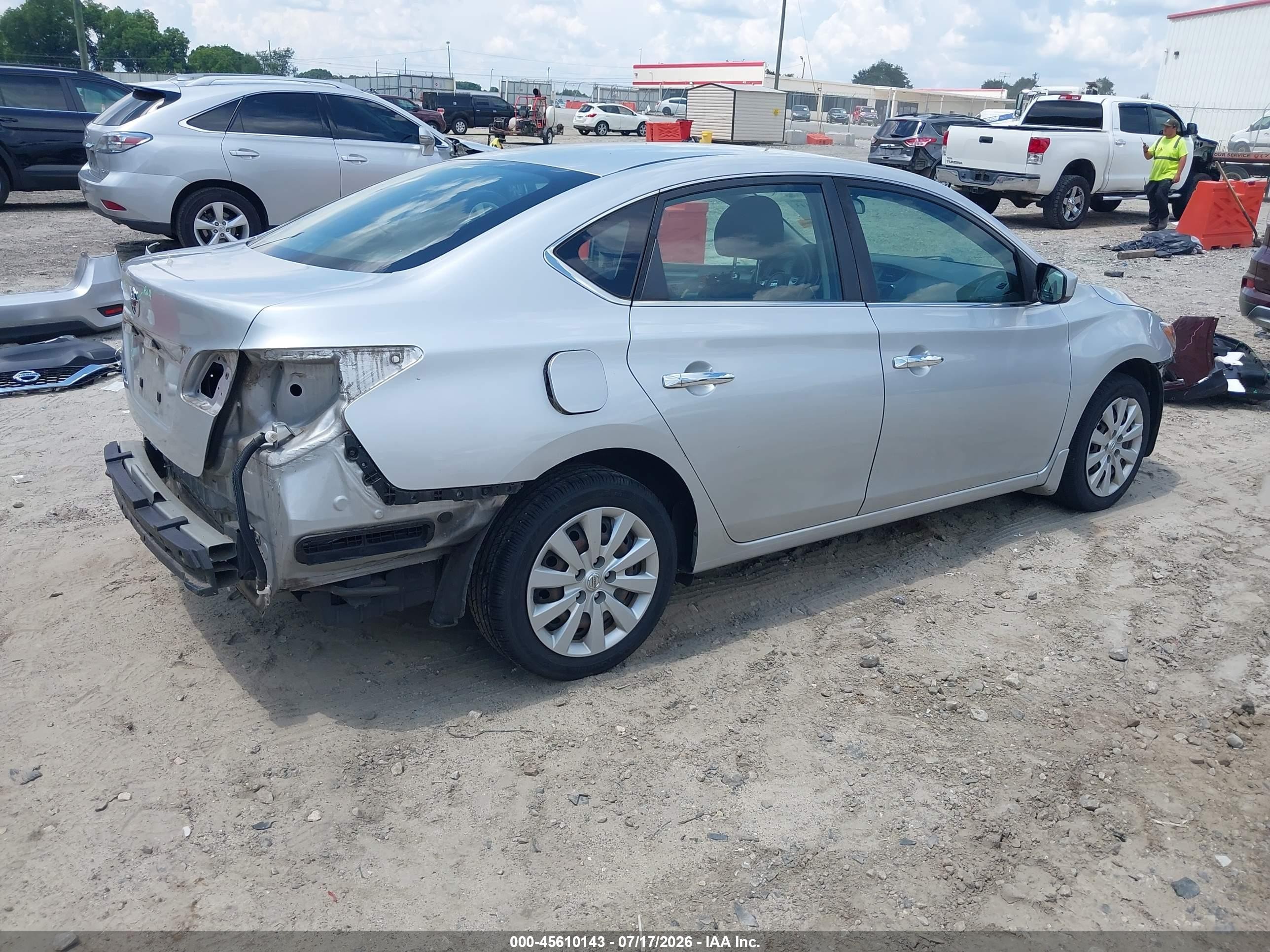 2019 Nissan Sentra S Silver vin: 3N1AB7AP3KY406515