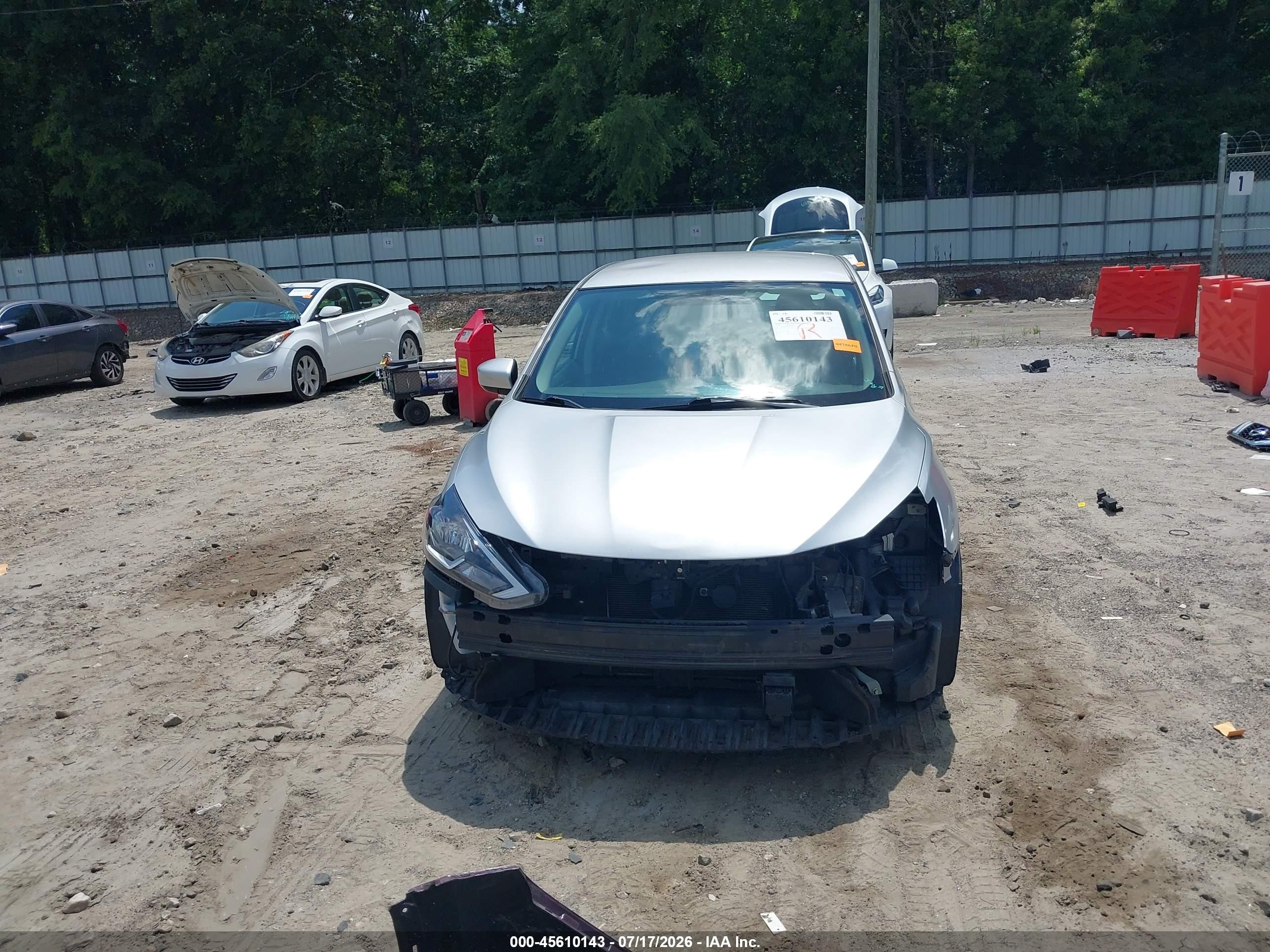 2019 Nissan Sentra S Silver vin: 3N1AB7AP3KY406515