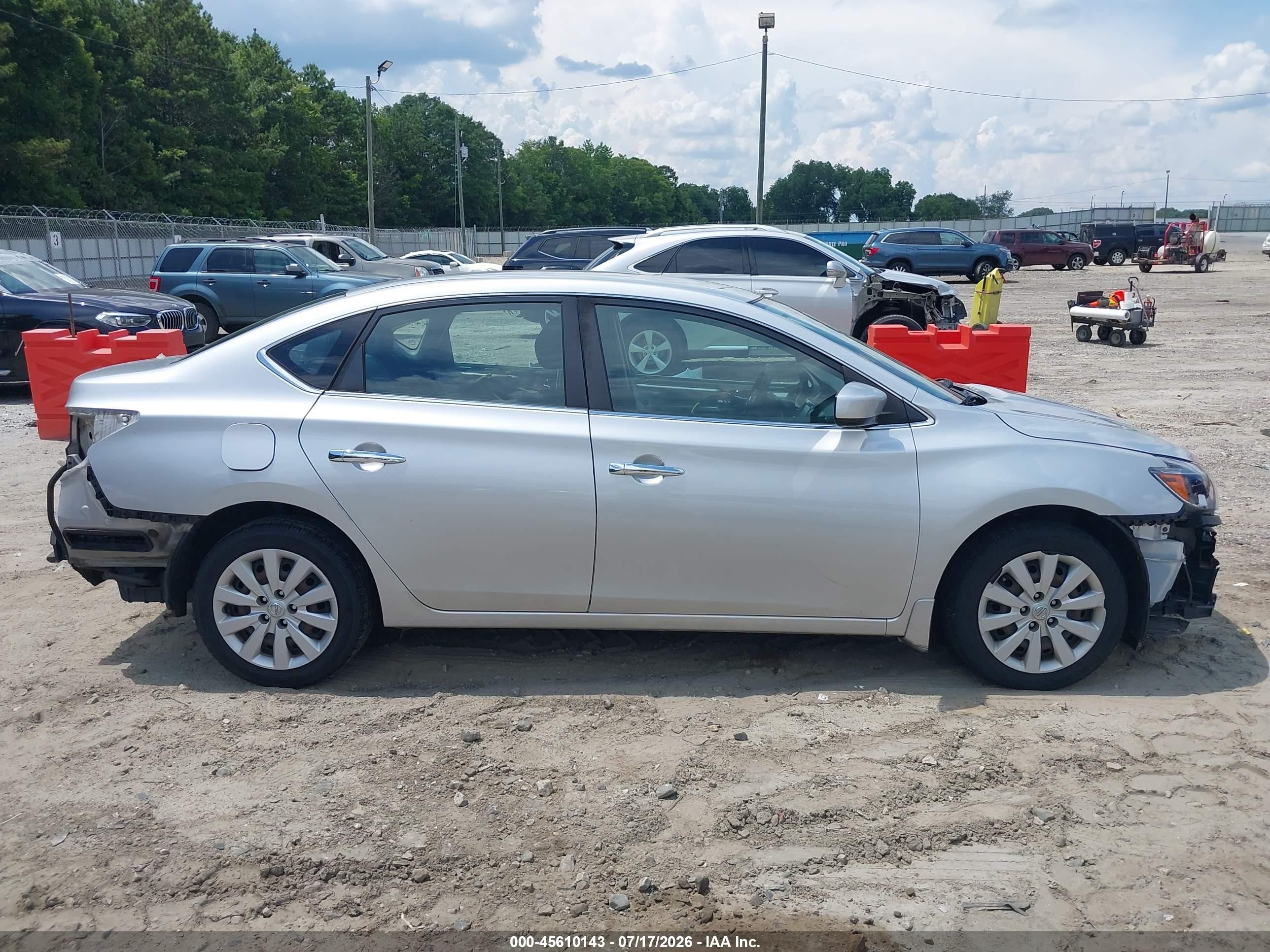 2019 Nissan Sentra S Silver vin: 3N1AB7AP3KY406515