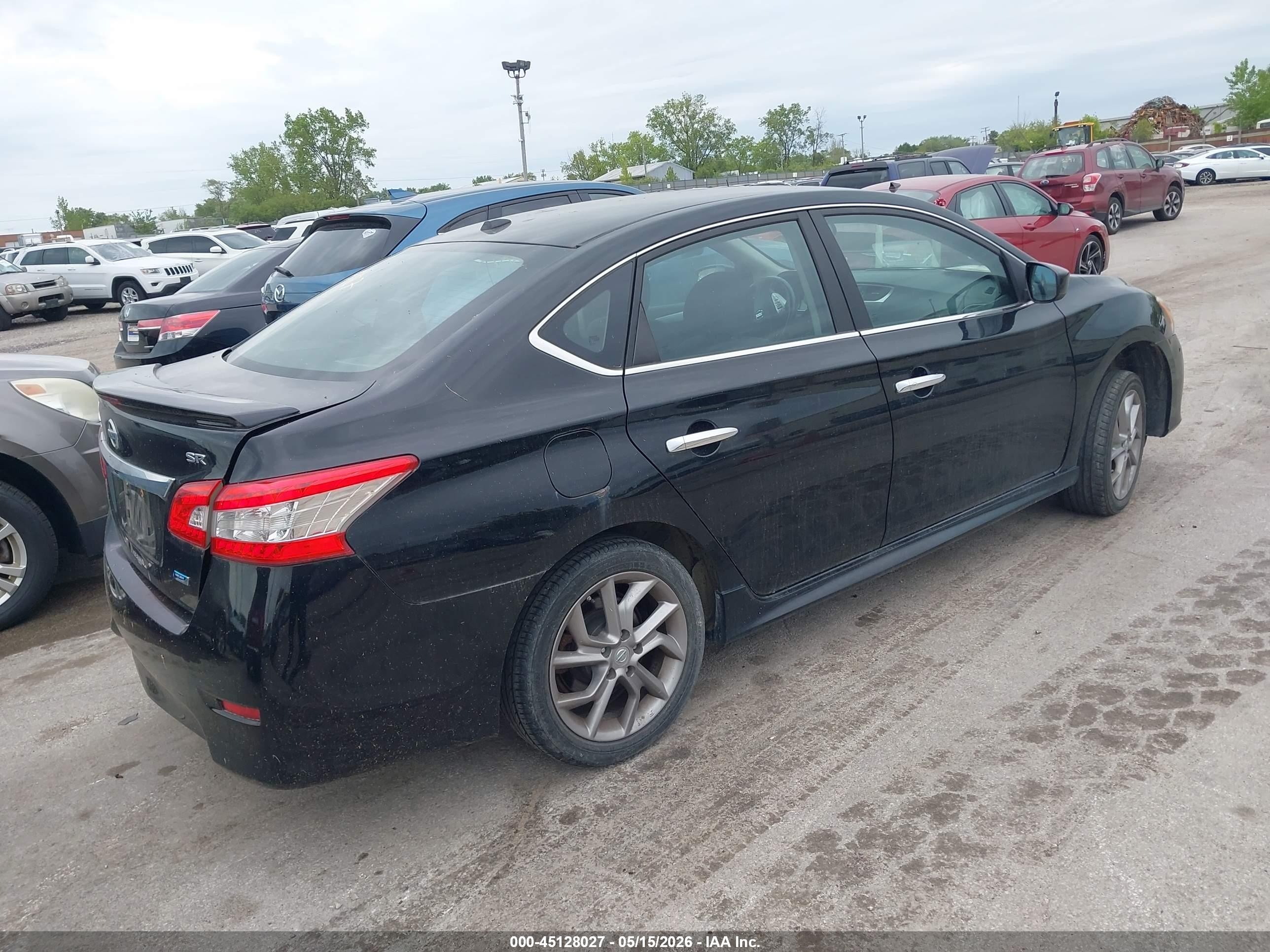 2013 Nissan Sentra Sr Black vin: 3N1AB7AP4DL560022
