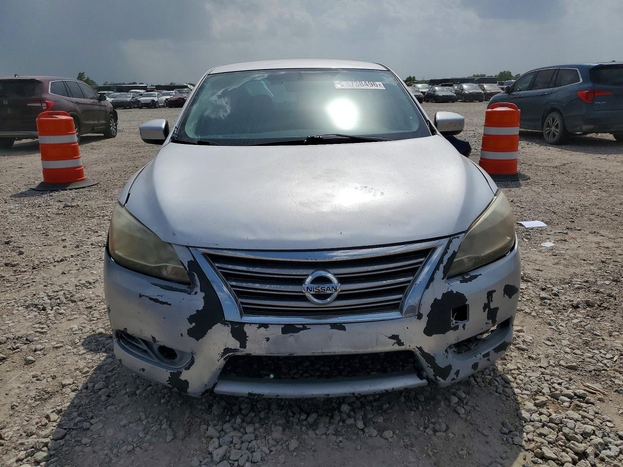 2013 Nissan Sentra S Silver vin: 3N1AB7AP4DL614385