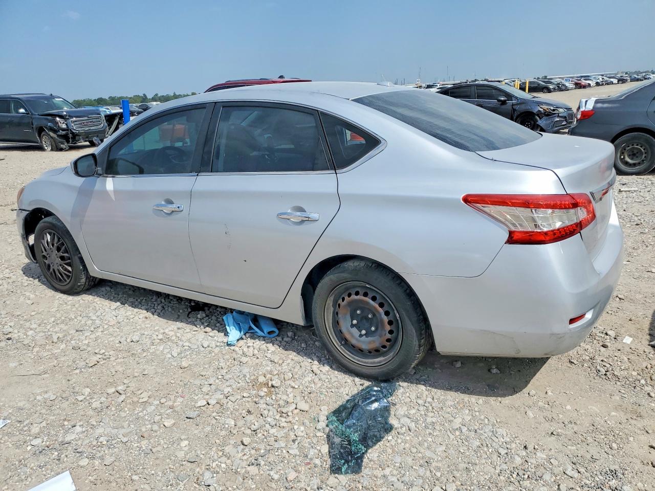 2013 Nissan Sentra S Silver vin: 3N1AB7AP4DL614385
