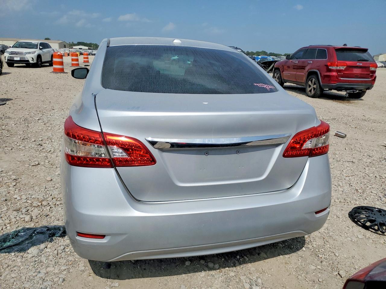 2013 Nissan Sentra S Silver vin: 3N1AB7AP4DL614385