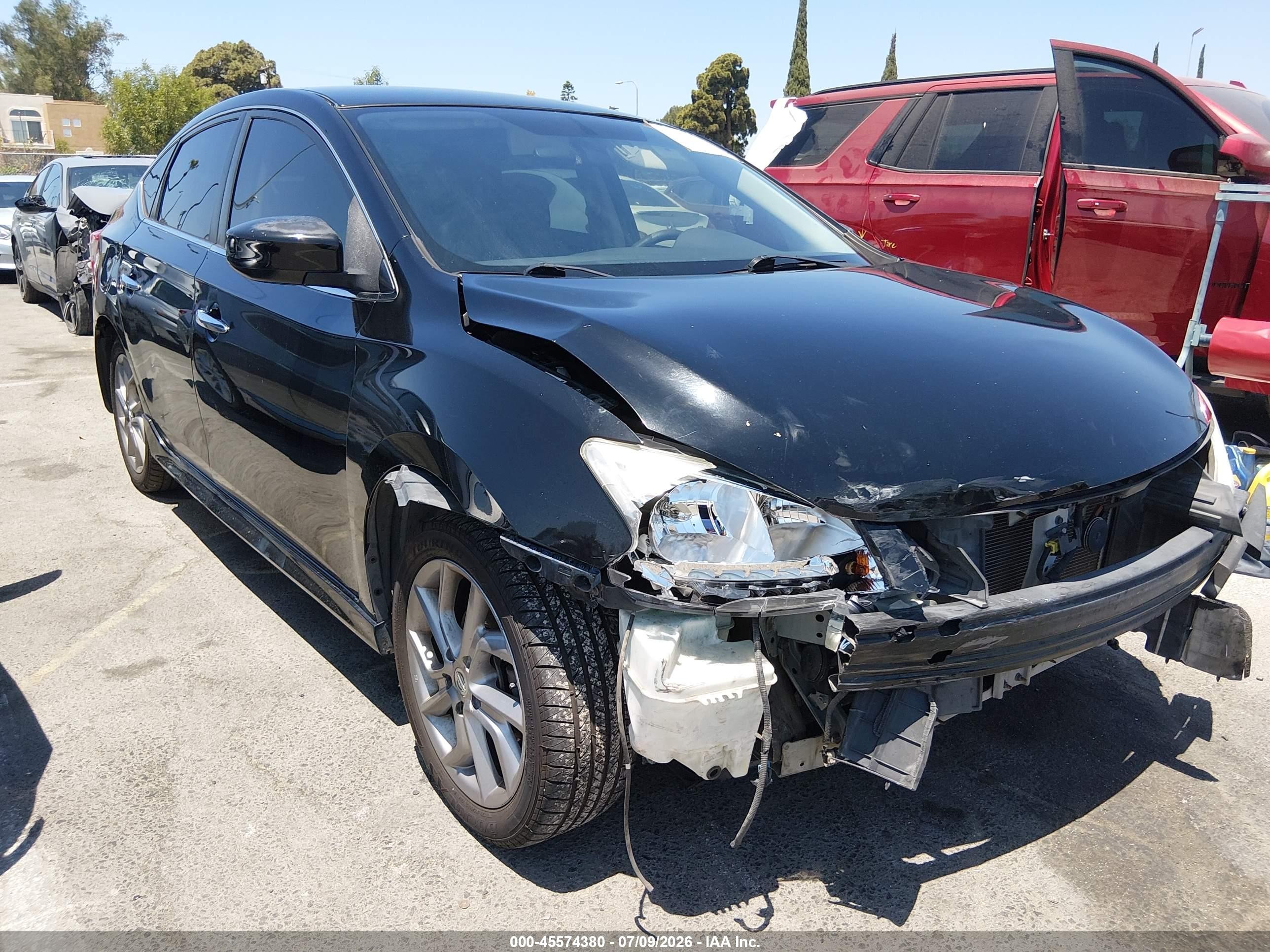 2013 Nissan Sentra Sr Black vin: 3N1AB7AP4DL615973