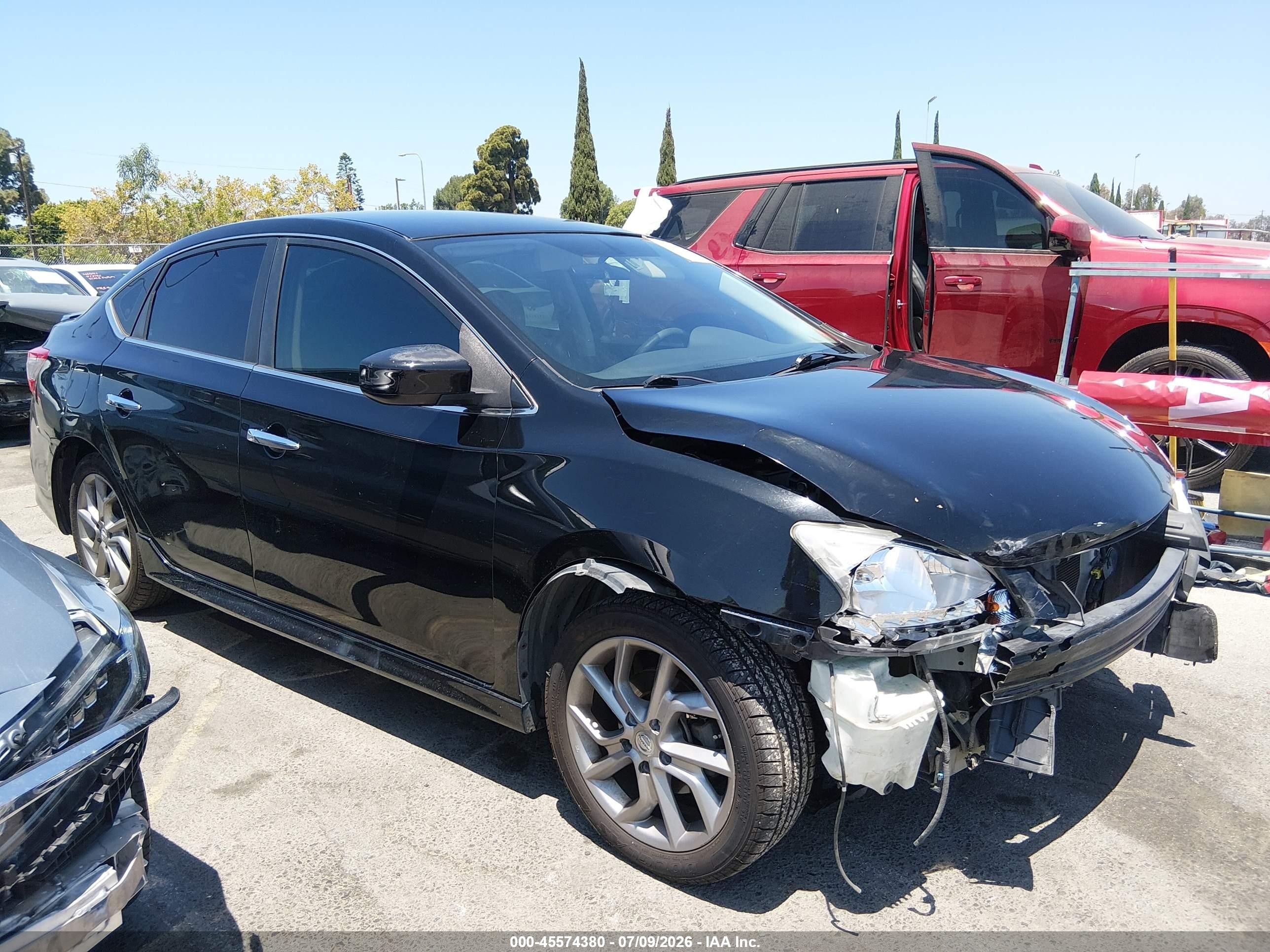 2013 Nissan Sentra Sr Black vin: 3N1AB7AP4DL615973