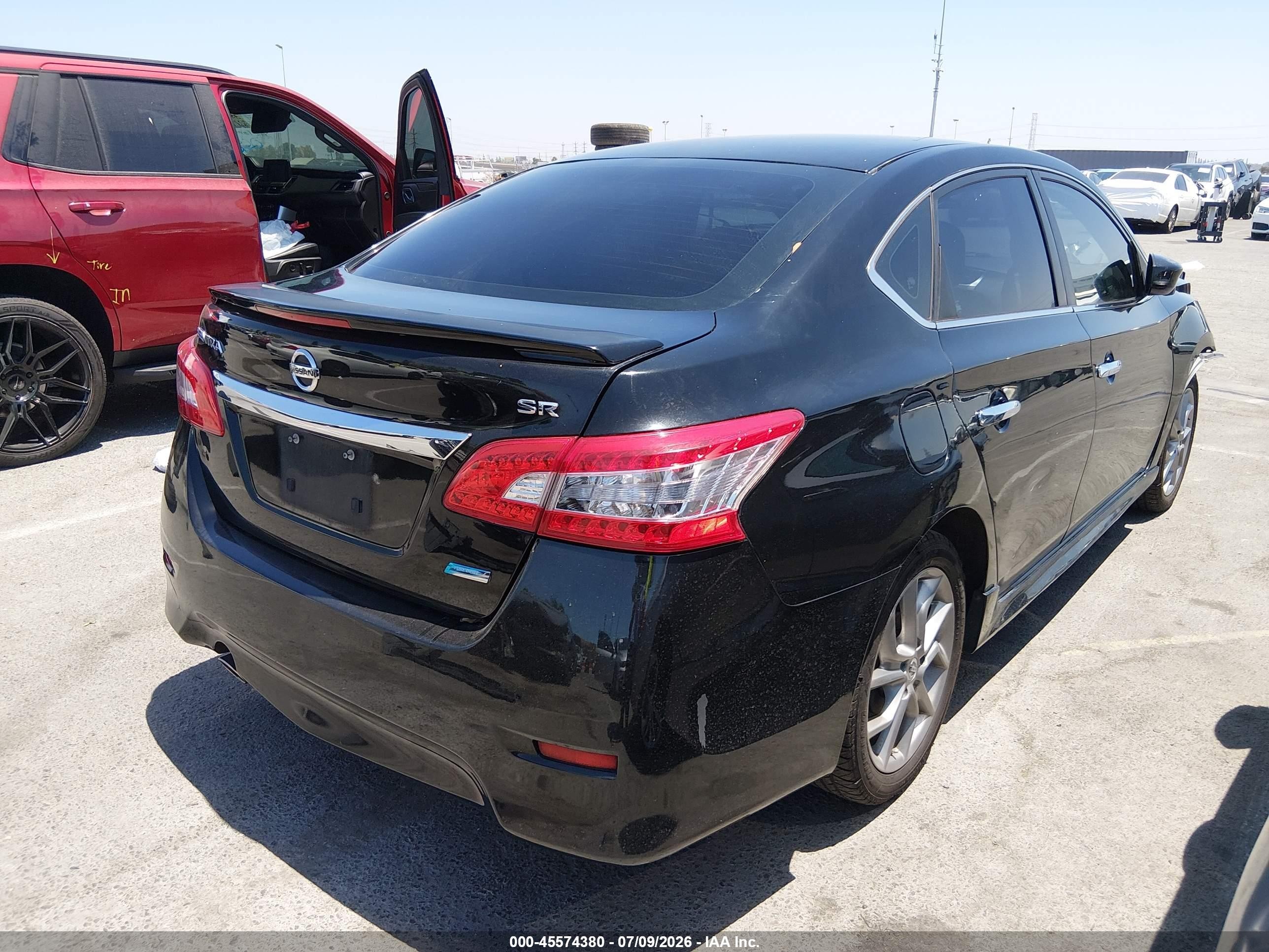 2013 Nissan Sentra Sr Black vin: 3N1AB7AP4DL615973