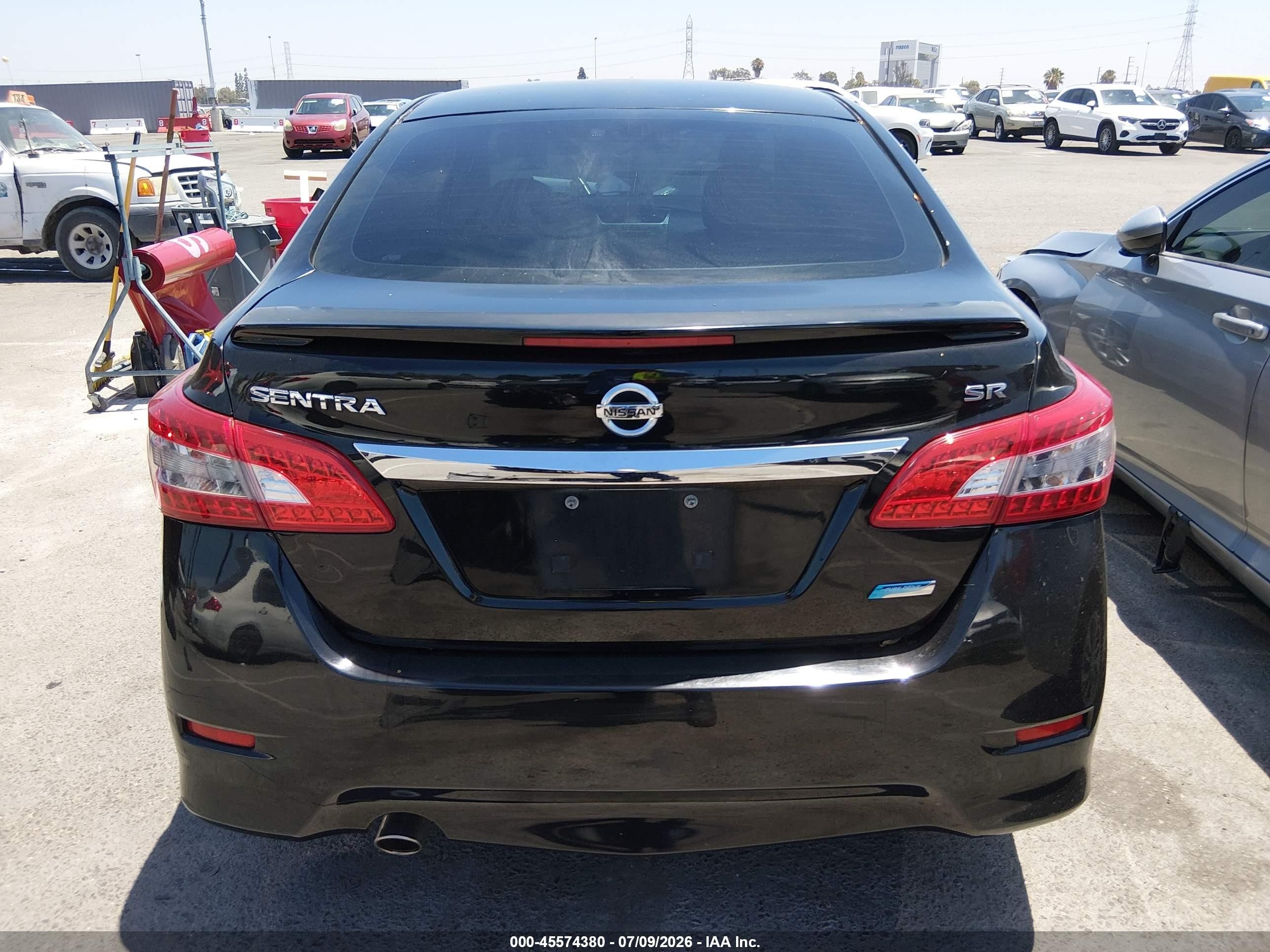 2013 Nissan Sentra Sr Black vin: 3N1AB7AP4DL615973