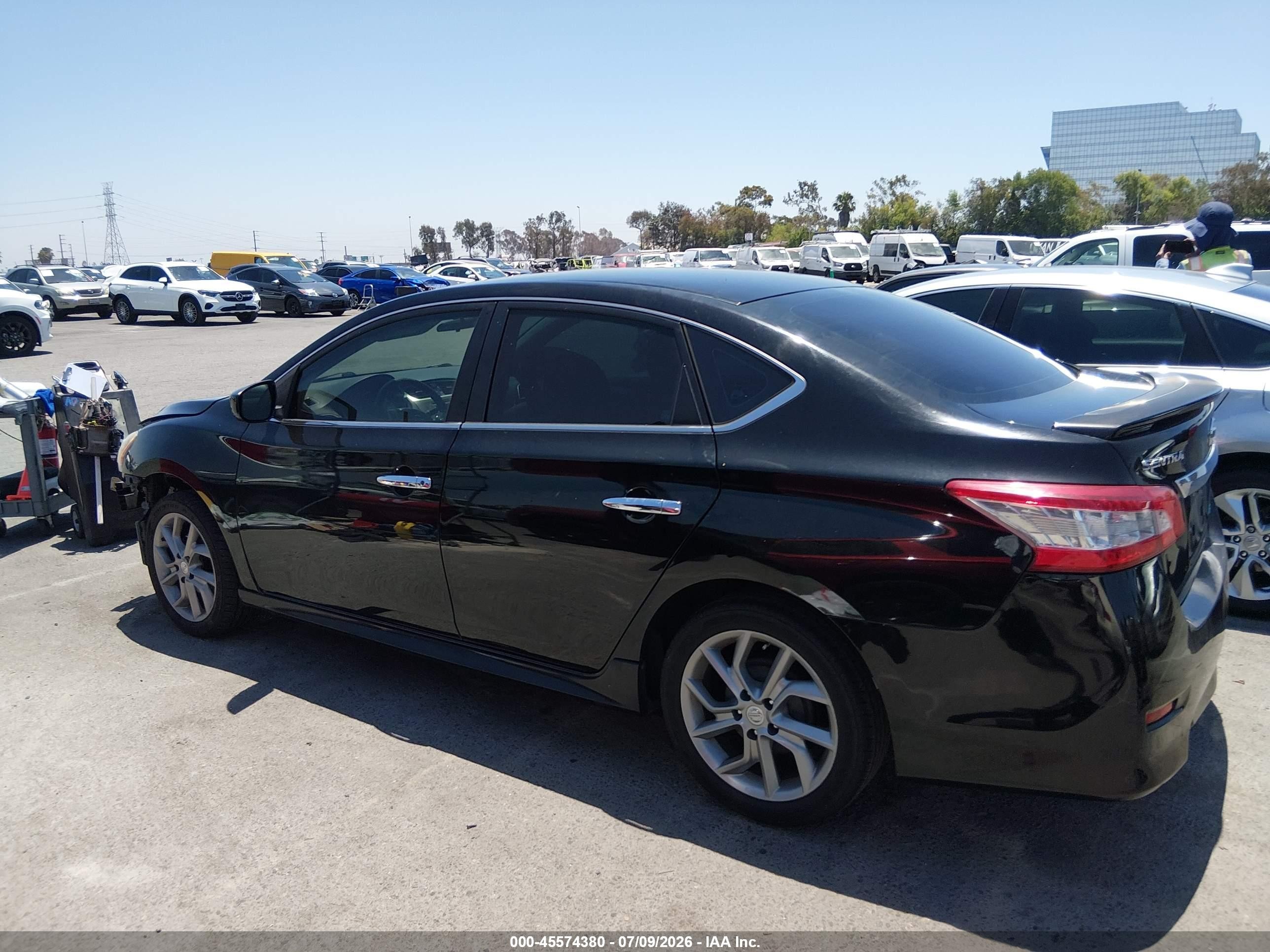 2013 Nissan Sentra Sr Black vin: 3N1AB7AP4DL615973