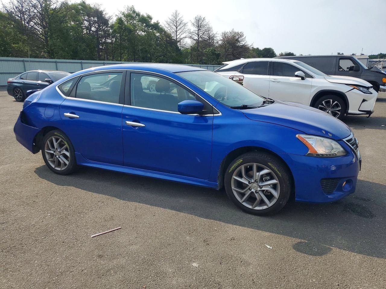 2013 Nissan Sentra S Blue vin: 3N1AB7AP4DL617898