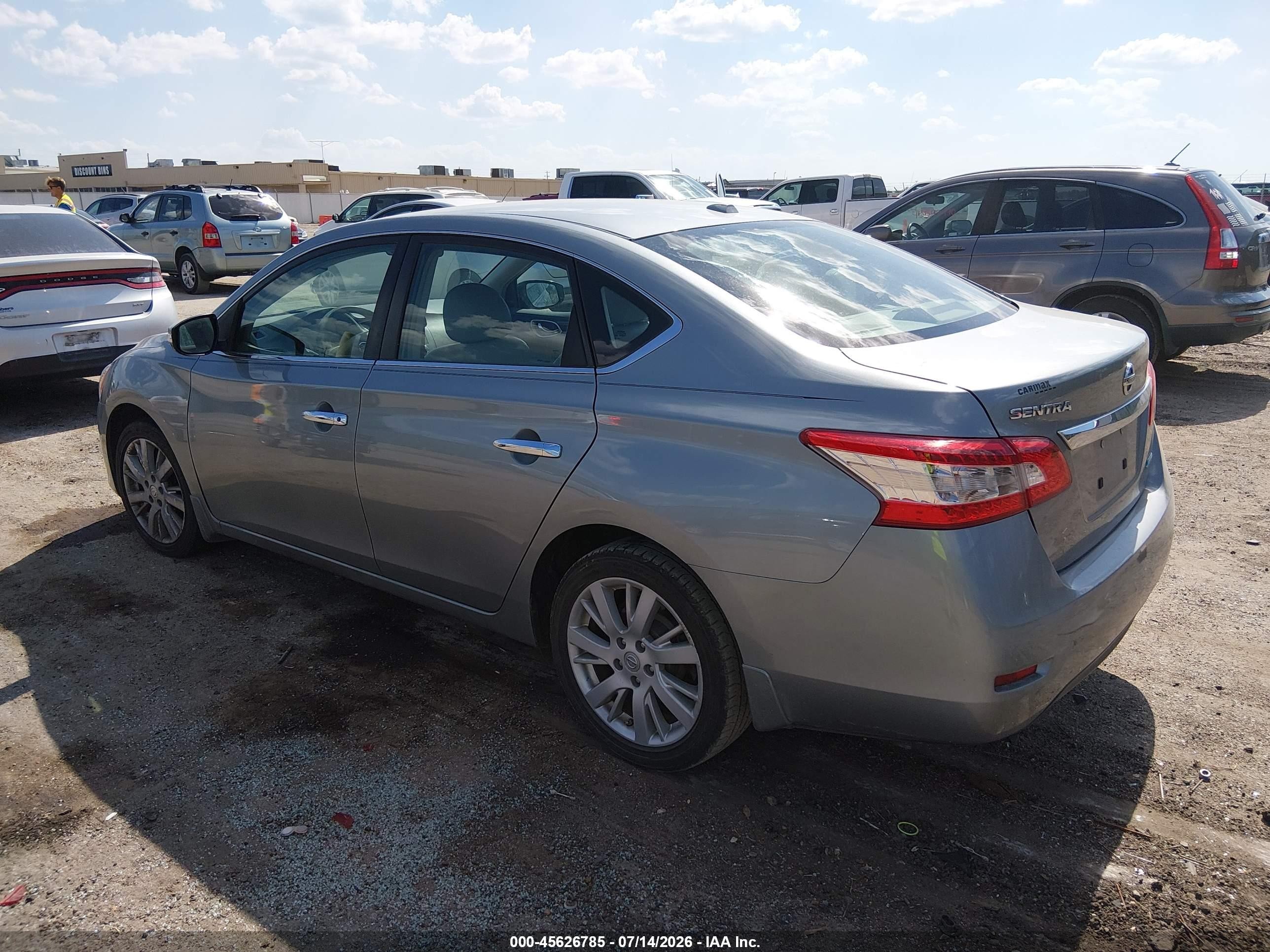 2013 Nissan Sentra Sl Silver vin: 3N1AB7AP4DL623300