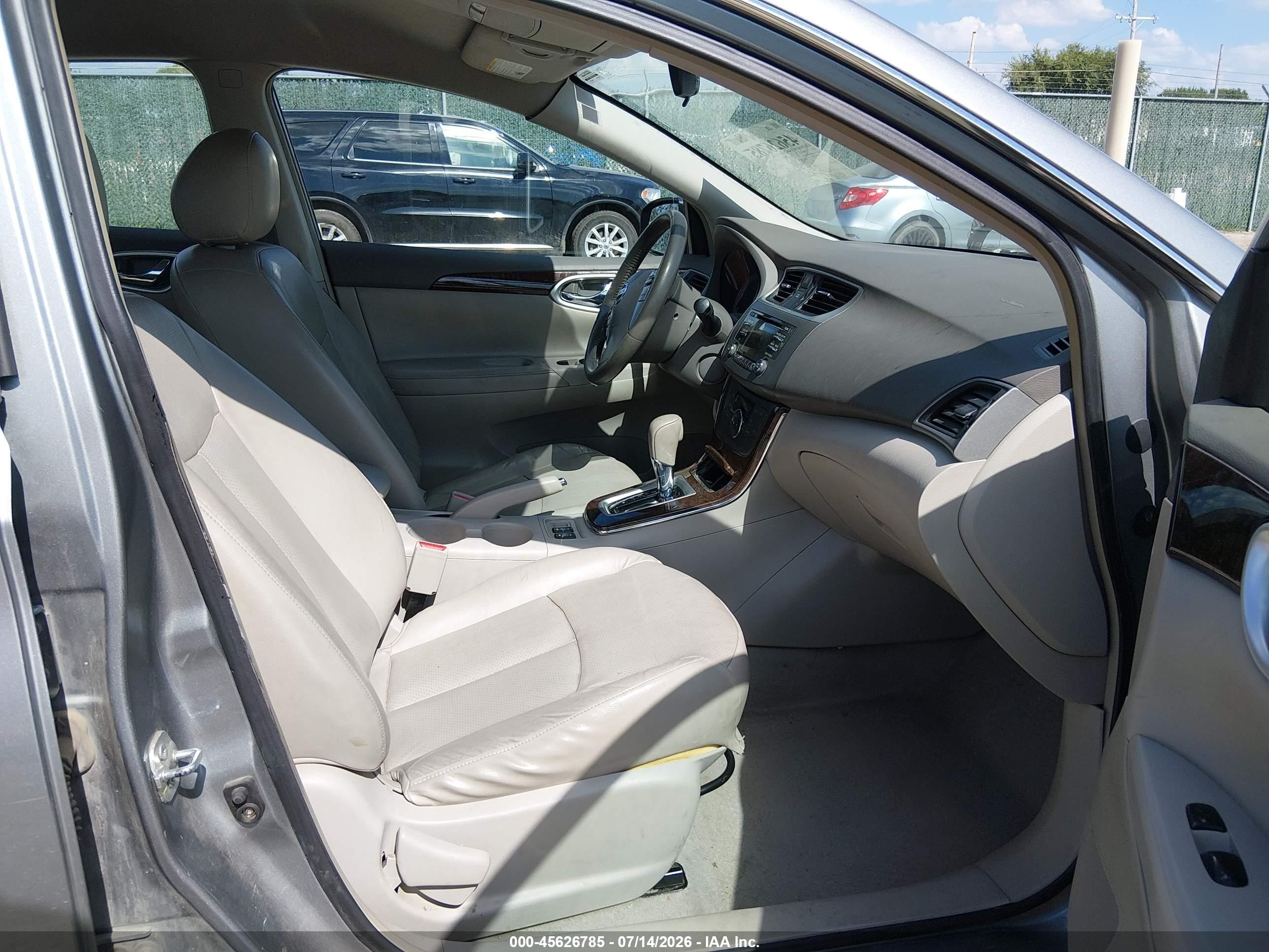 2013 Nissan Sentra Sl Silver vin: 3N1AB7AP4DL623300