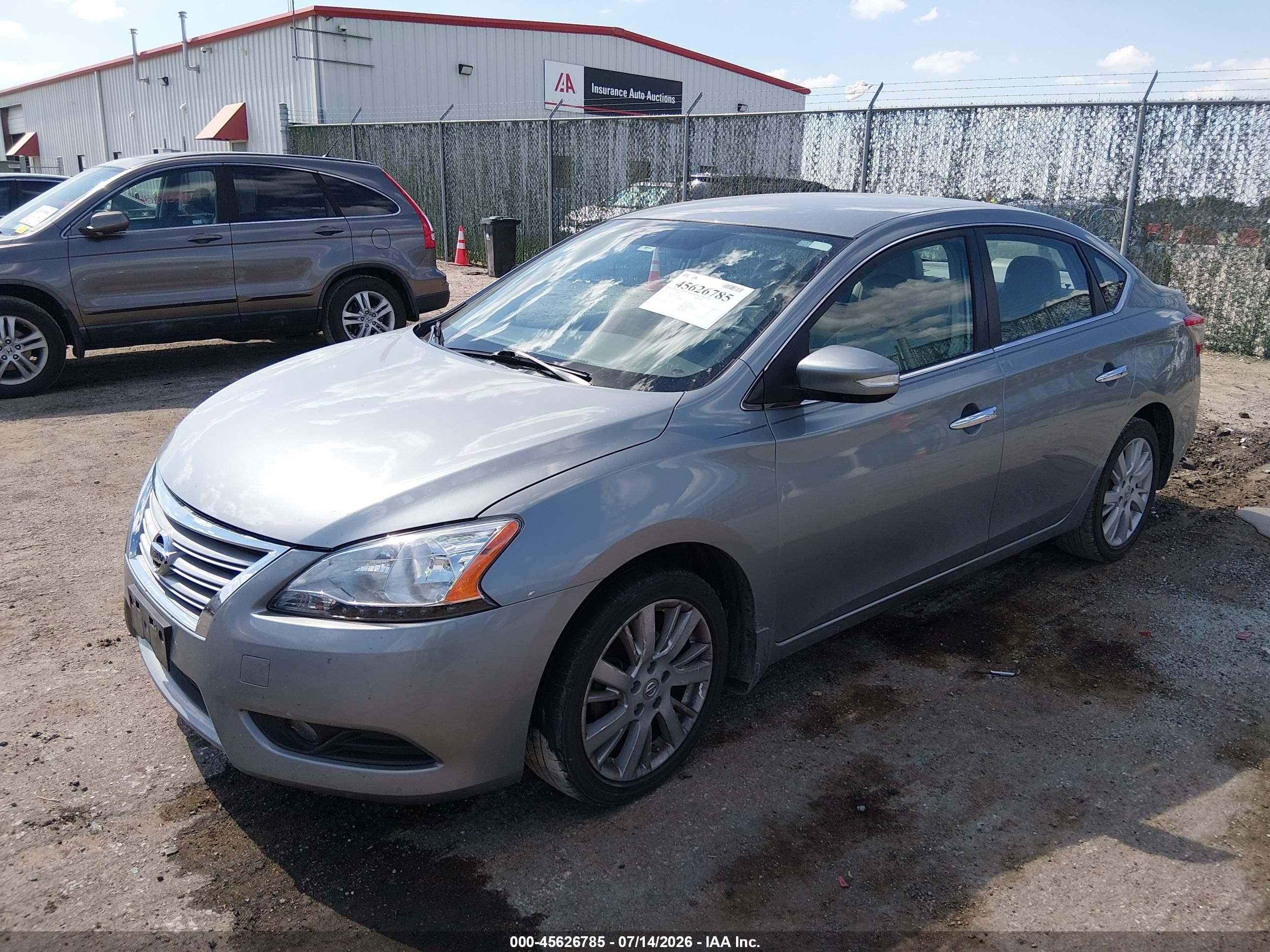 2013 Nissan Sentra Sl Silver vin: 3N1AB7AP4DL623300