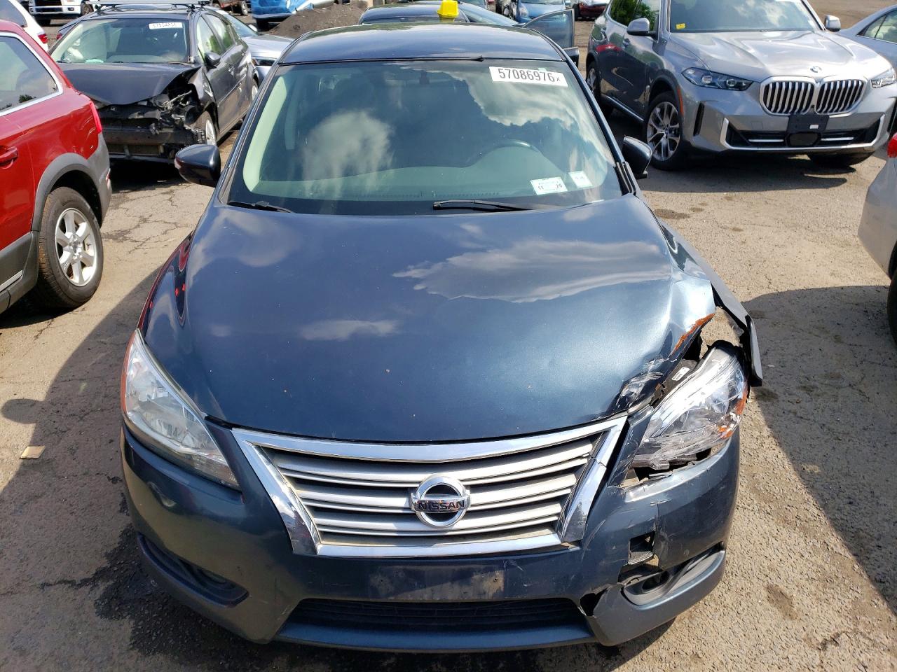 2013 Nissan Sentra S Blue vin: 3N1AB7AP4DL628447