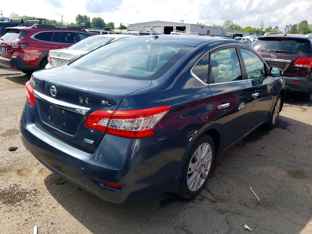 2013 Nissan Sentra S Blue vin: 3N1AB7AP4DL628447