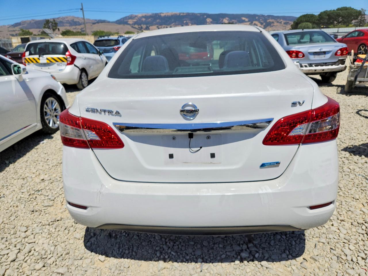 2013 Nissan Sentra S Белый vin: 3N1AB7AP4DL628903