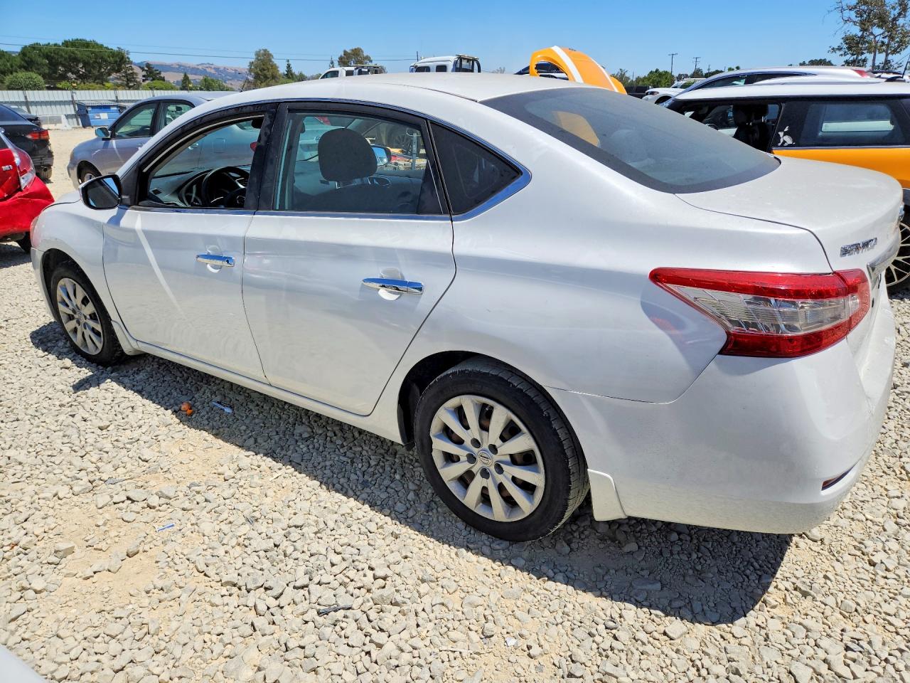 2013 Nissan Sentra S Белый vin: 3N1AB7AP4DL628903
