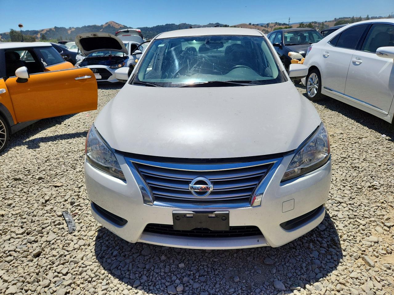 2013 Nissan Sentra S Белый vin: 3N1AB7AP4DL628903