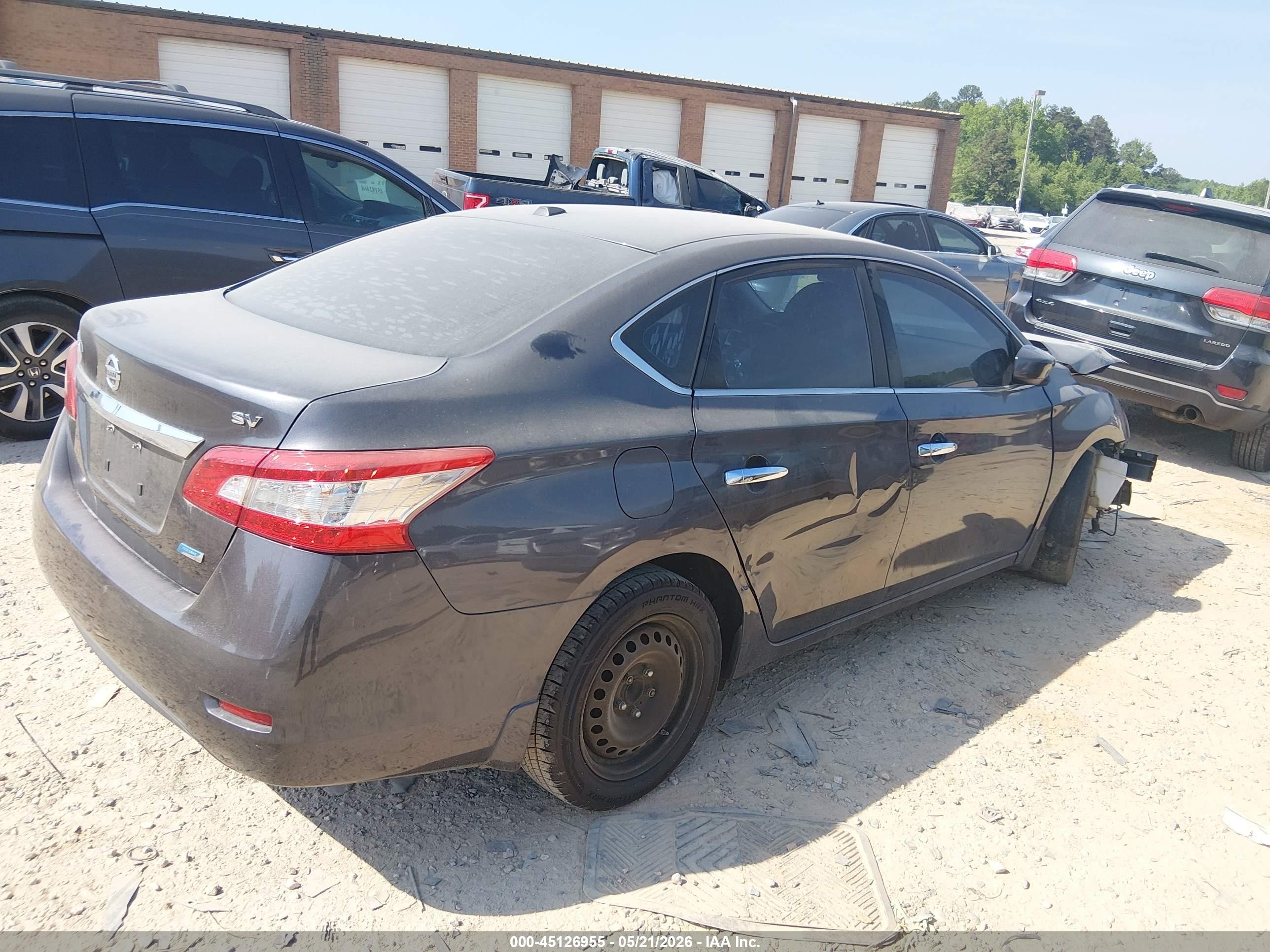 2013 Nissan Sentra Sv Gray vin: 3N1AB7AP4DL661285