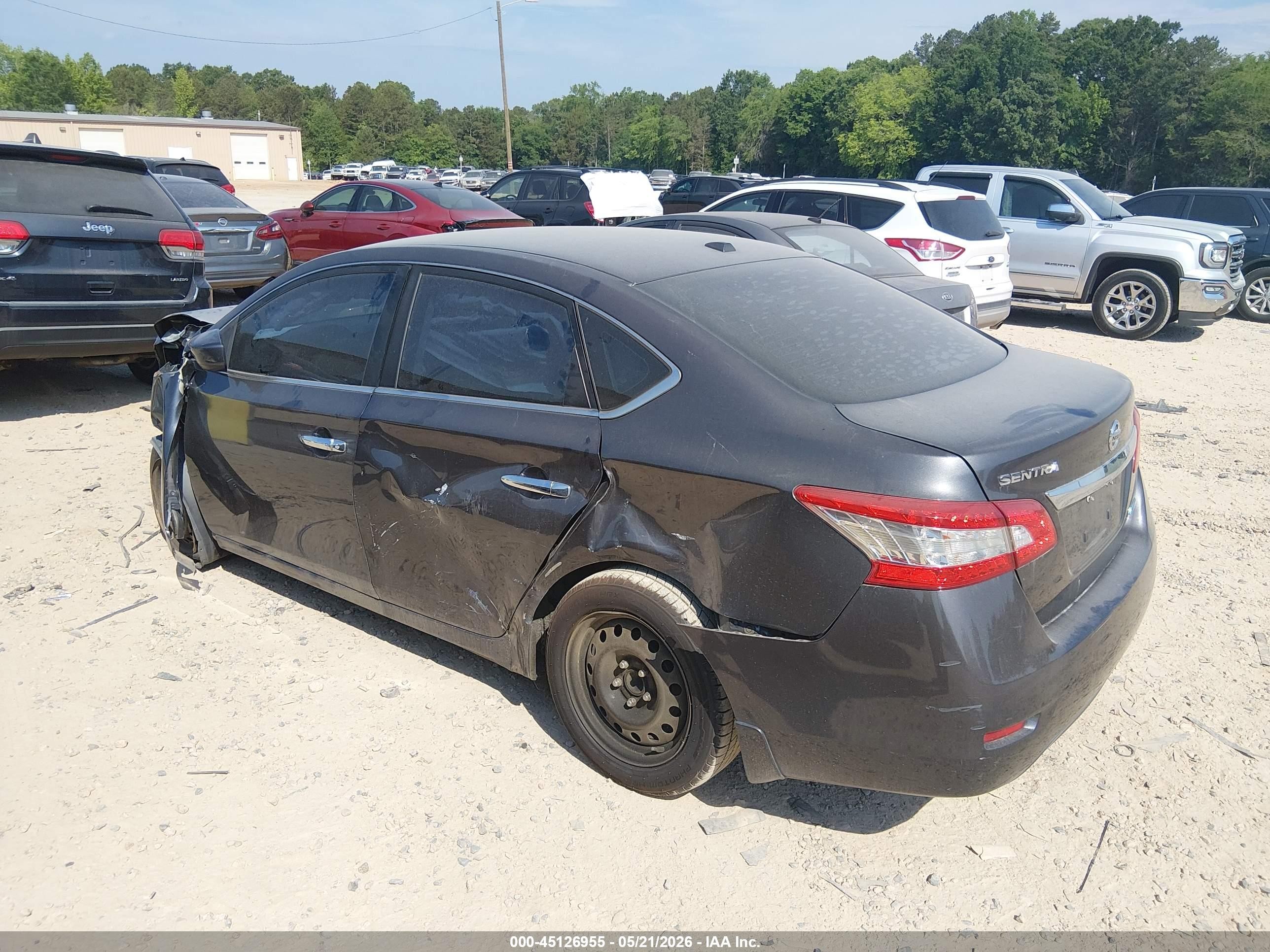 2013 Nissan Sentra Sv Gray vin: 3N1AB7AP4DL661285