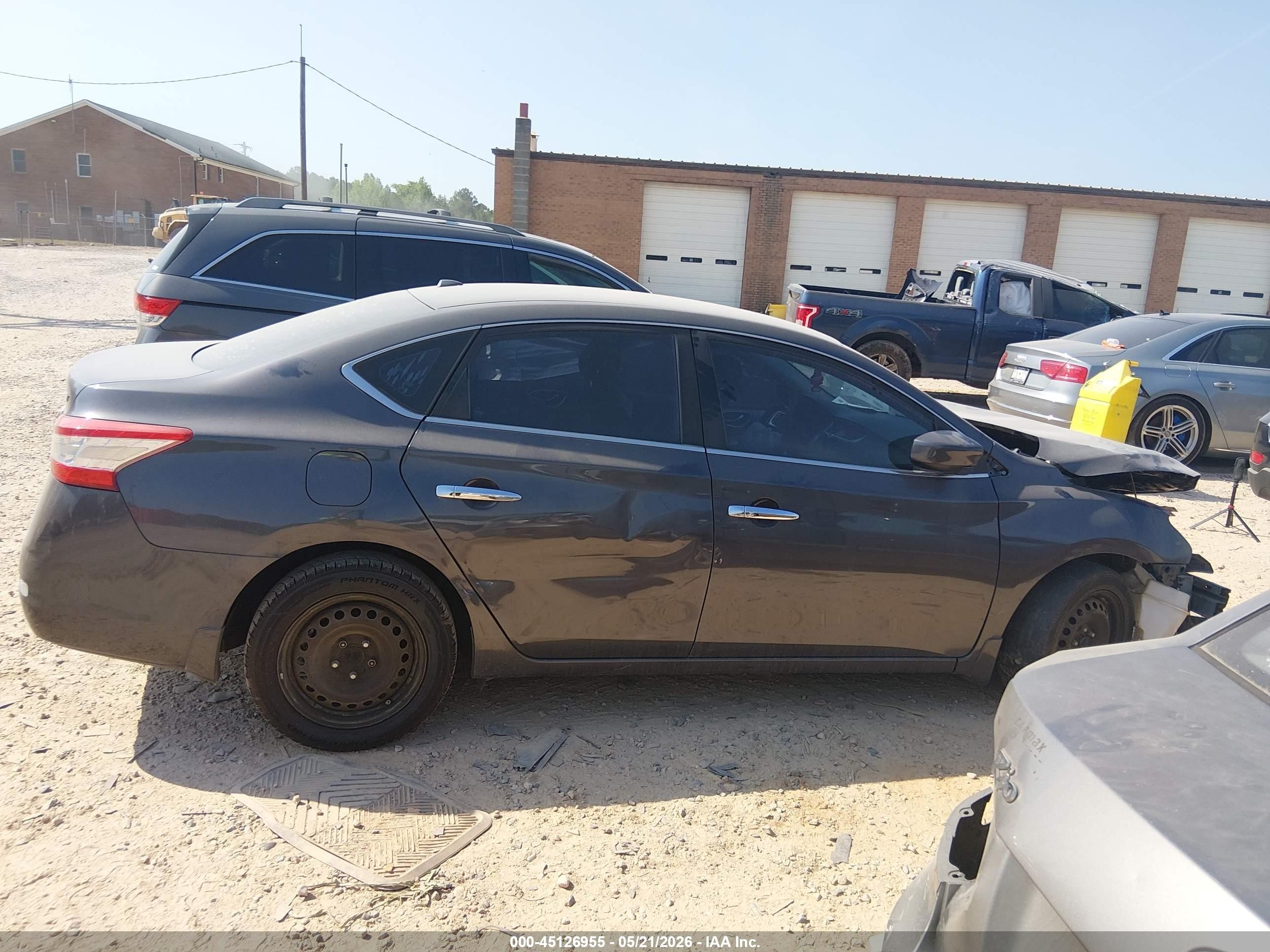2013 Nissan Sentra Sv Gray vin: 3N1AB7AP4DL661285