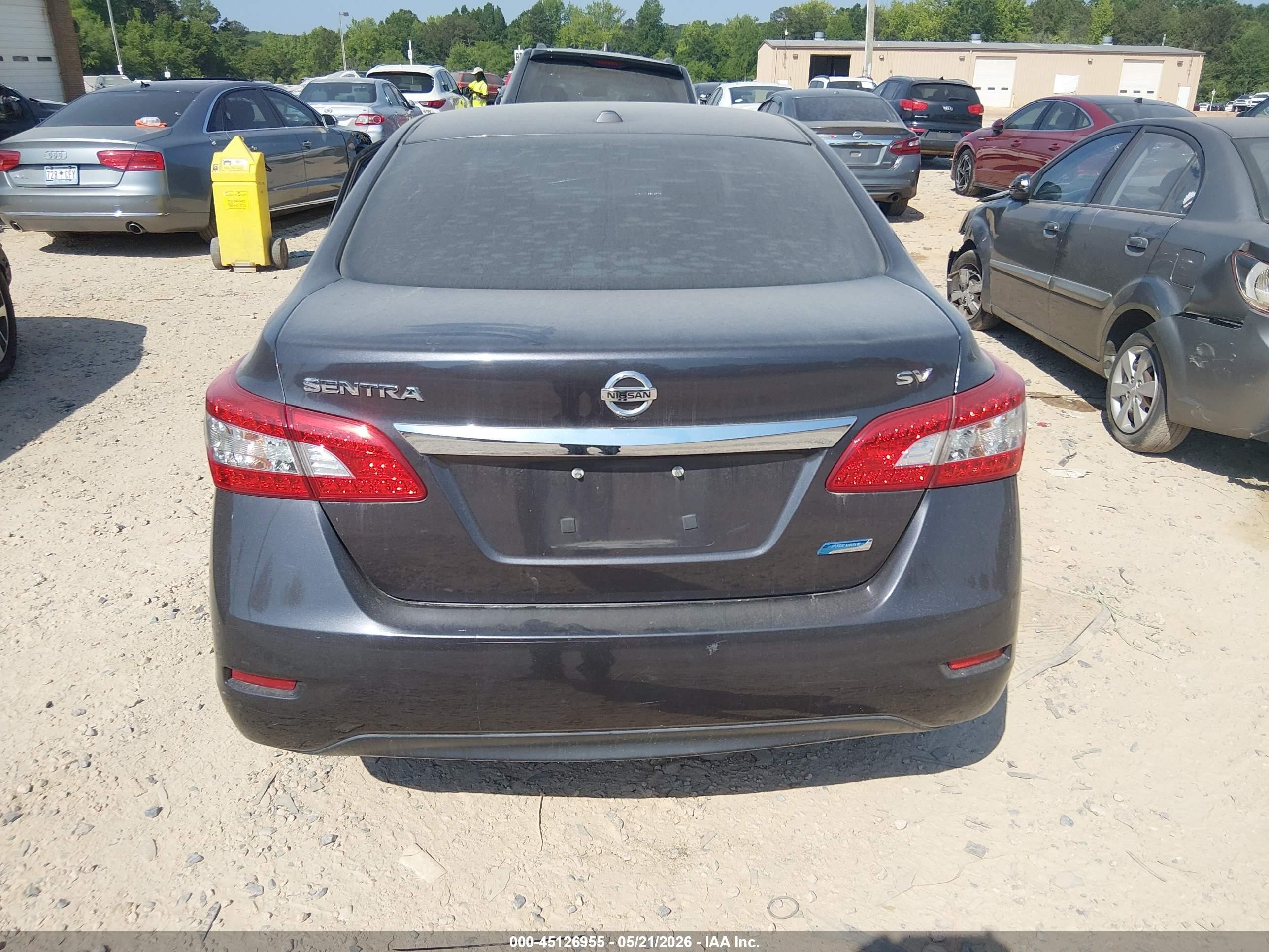 2013 Nissan Sentra Sv Gray vin: 3N1AB7AP4DL661285