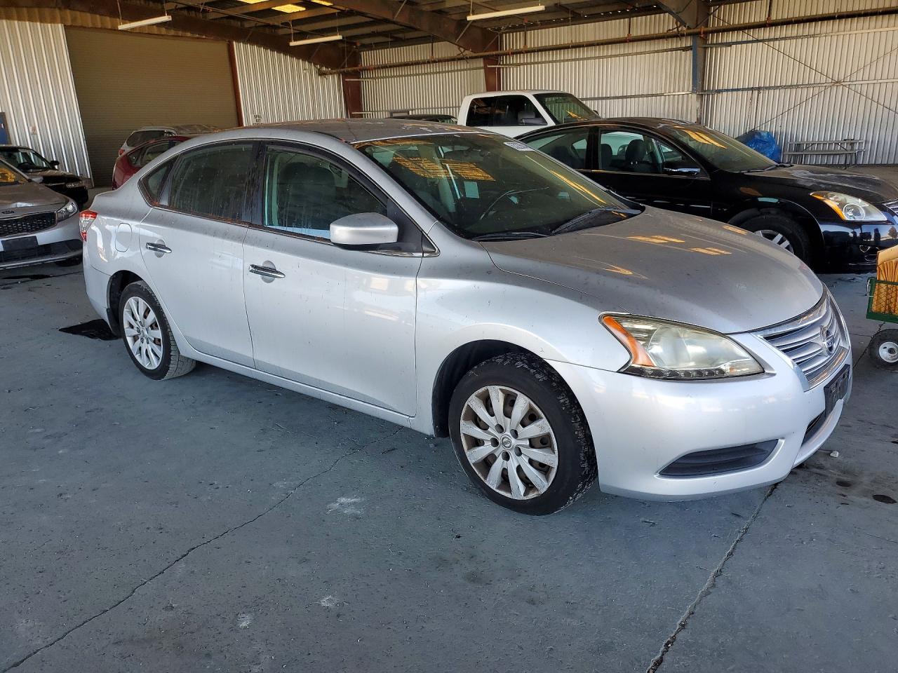2013 Nissan Sentra S Silver vin: 3N1AB7AP4DL664039