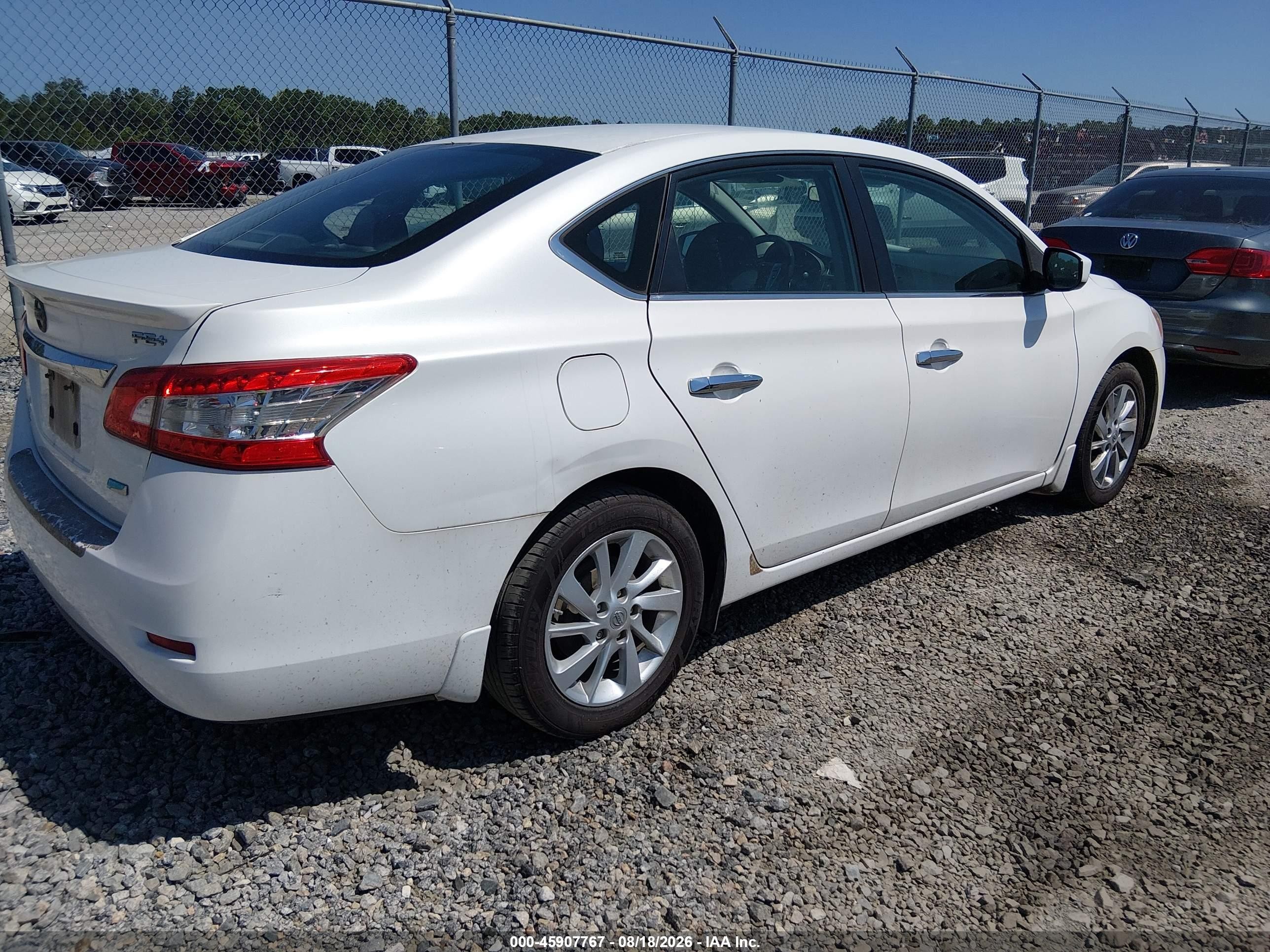 2013 Nissan Sentra Fe+ Sv White vin: 3N1AB7AP4DL676241
