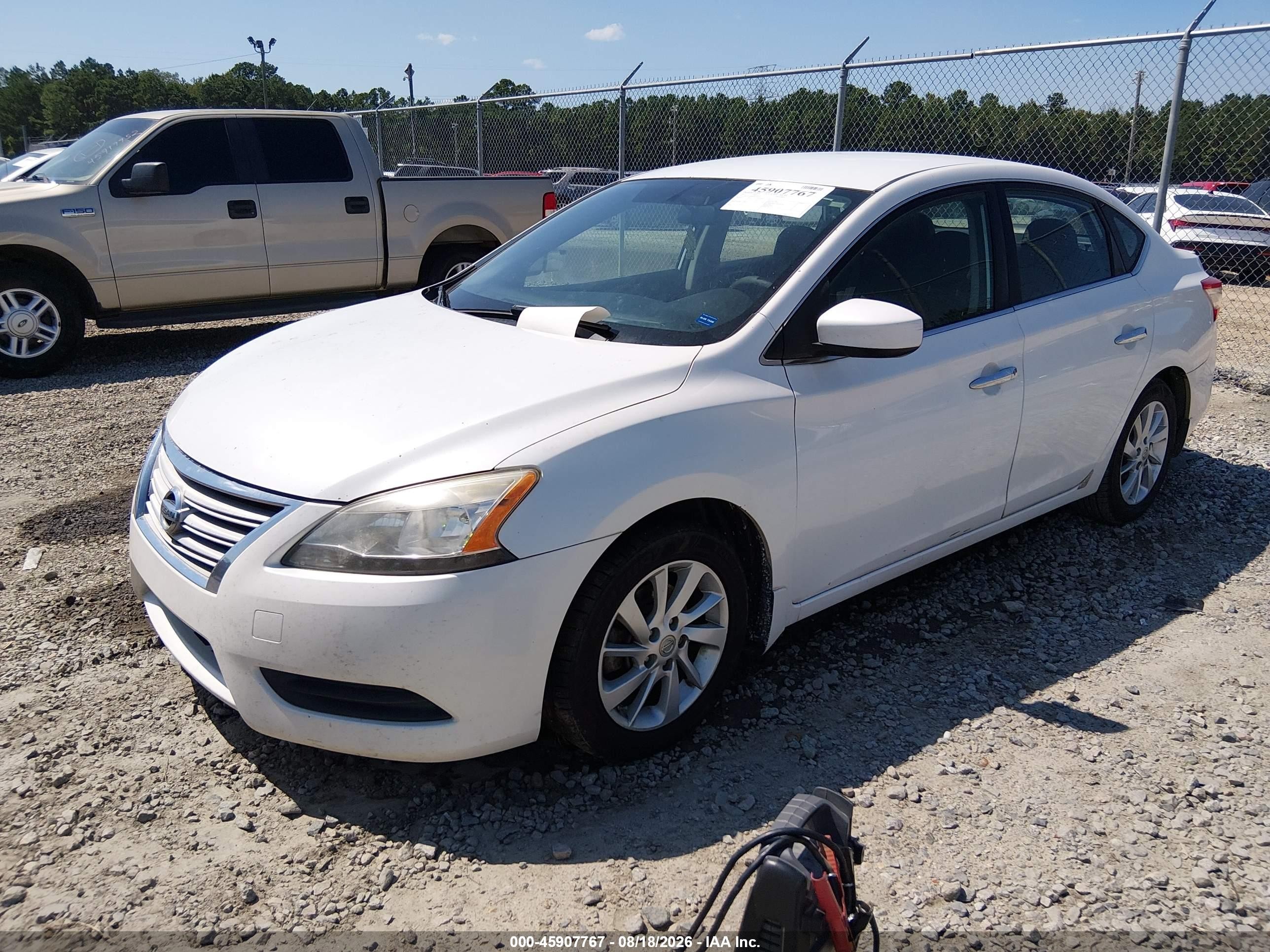 2013 Nissan Sentra Fe+ Sv White vin: 3N1AB7AP4DL676241